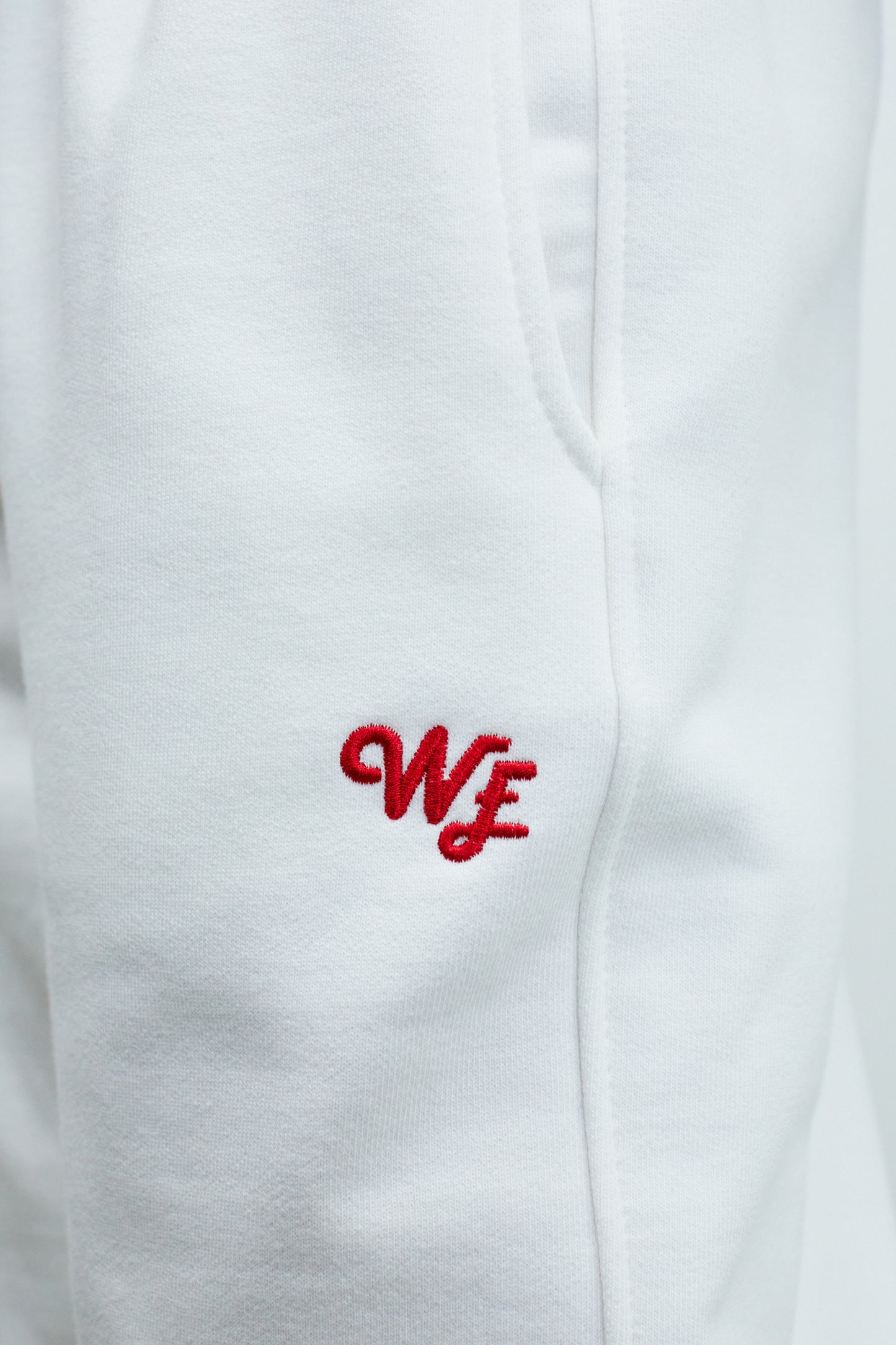 Logo Embroidered Joggers, White