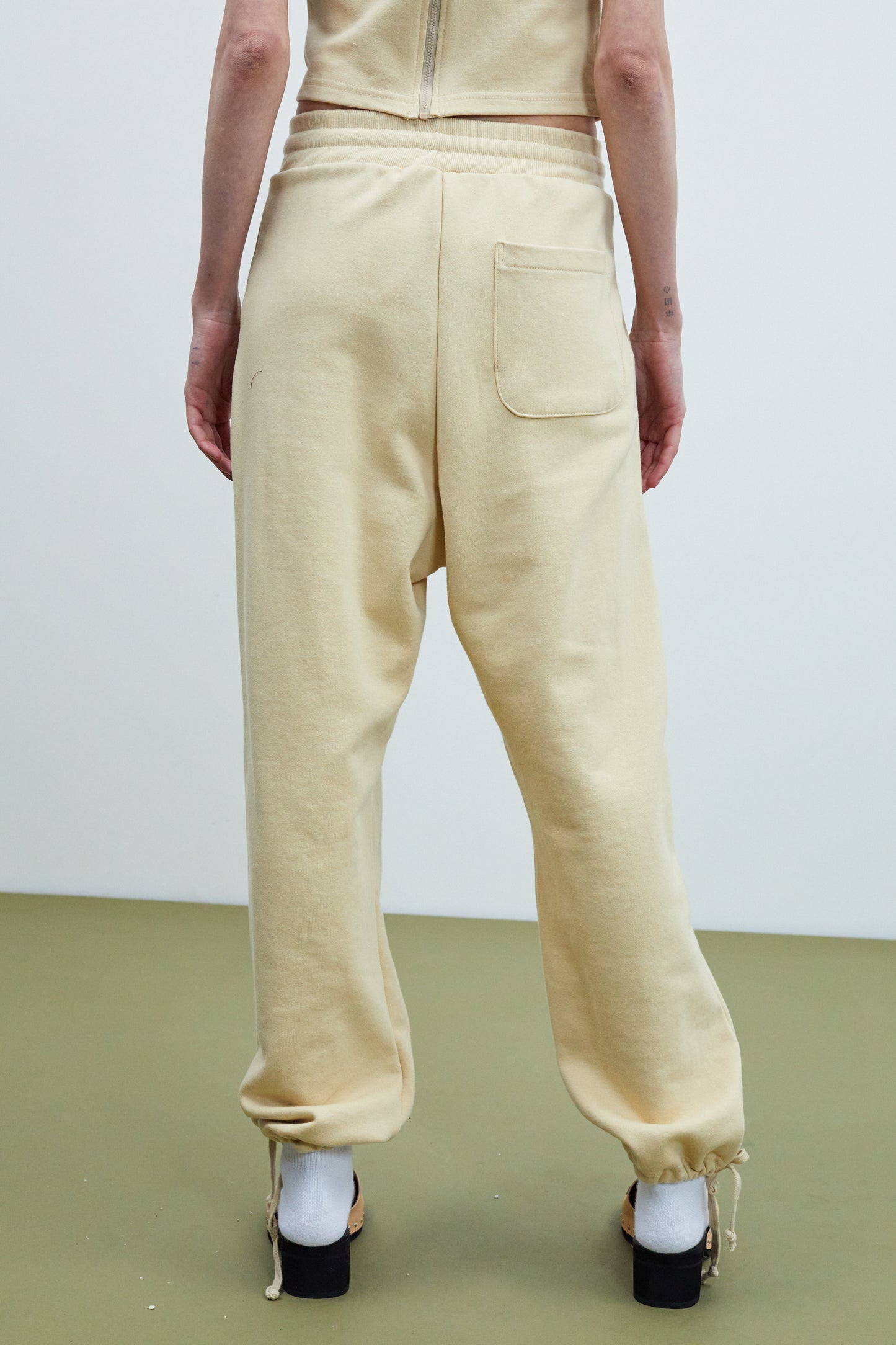 Drawstring Leg Sweatpants, Custard