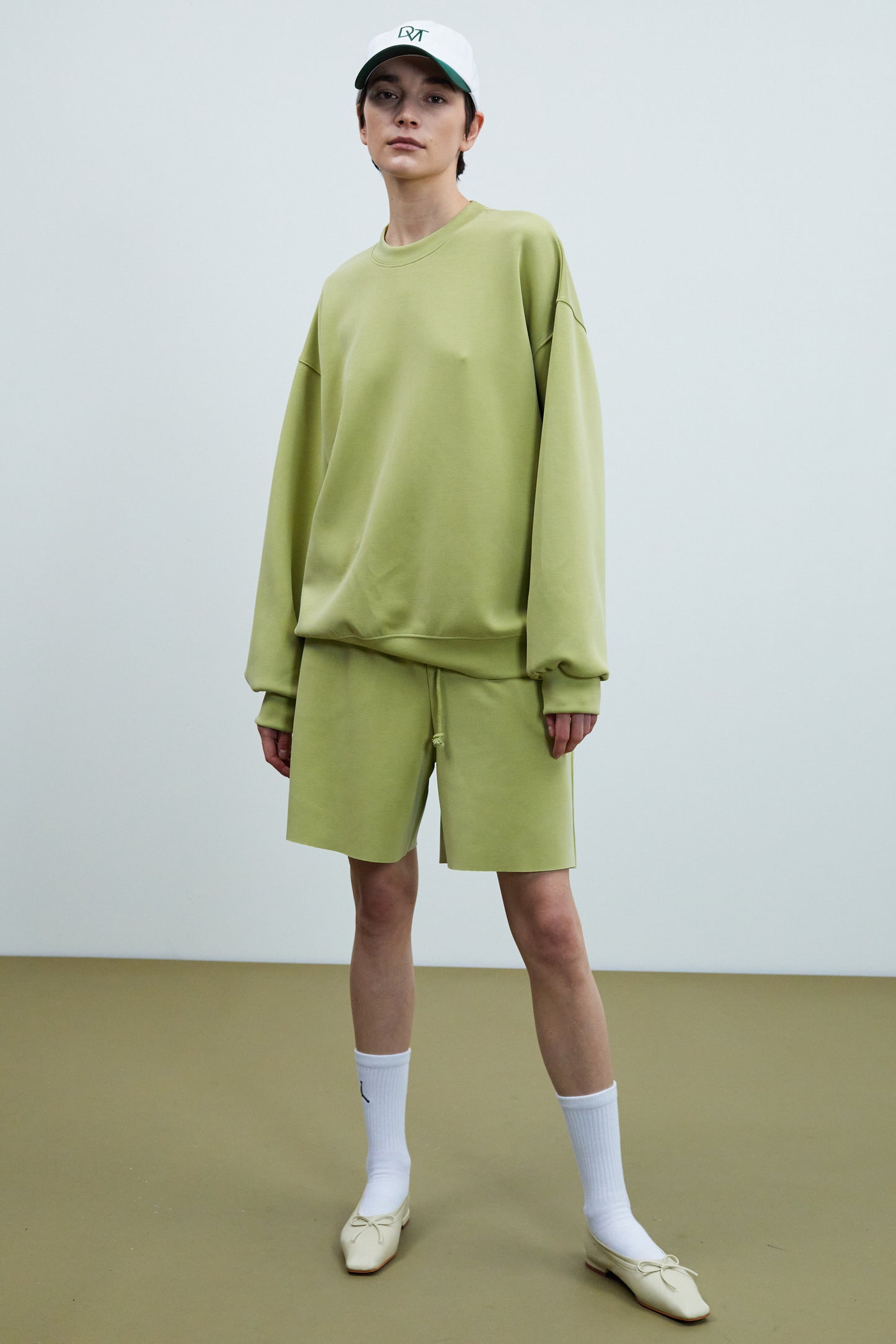 Super Soft Lyocell-Blend Sweatshirt, Mossy Green