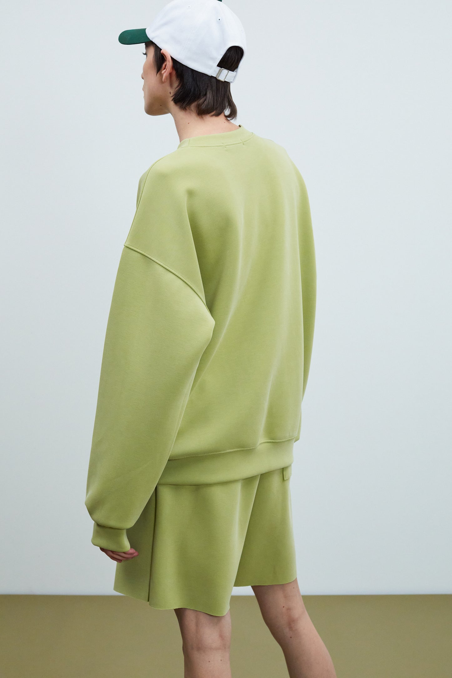 Super Soft Lyocell-Blend Sweatshirt, Mossy Green