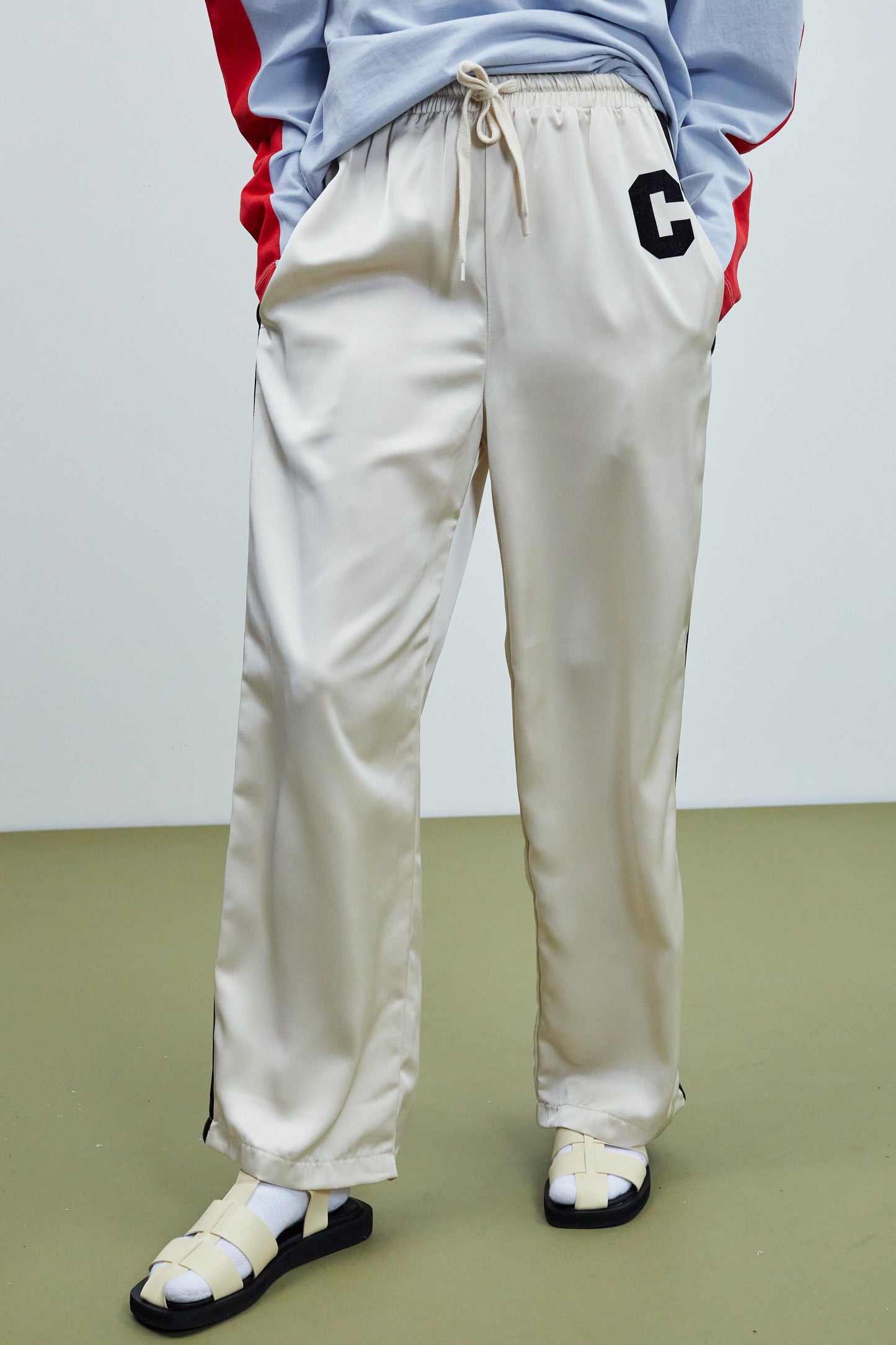 Side Stripe Sport Pants, Champaign