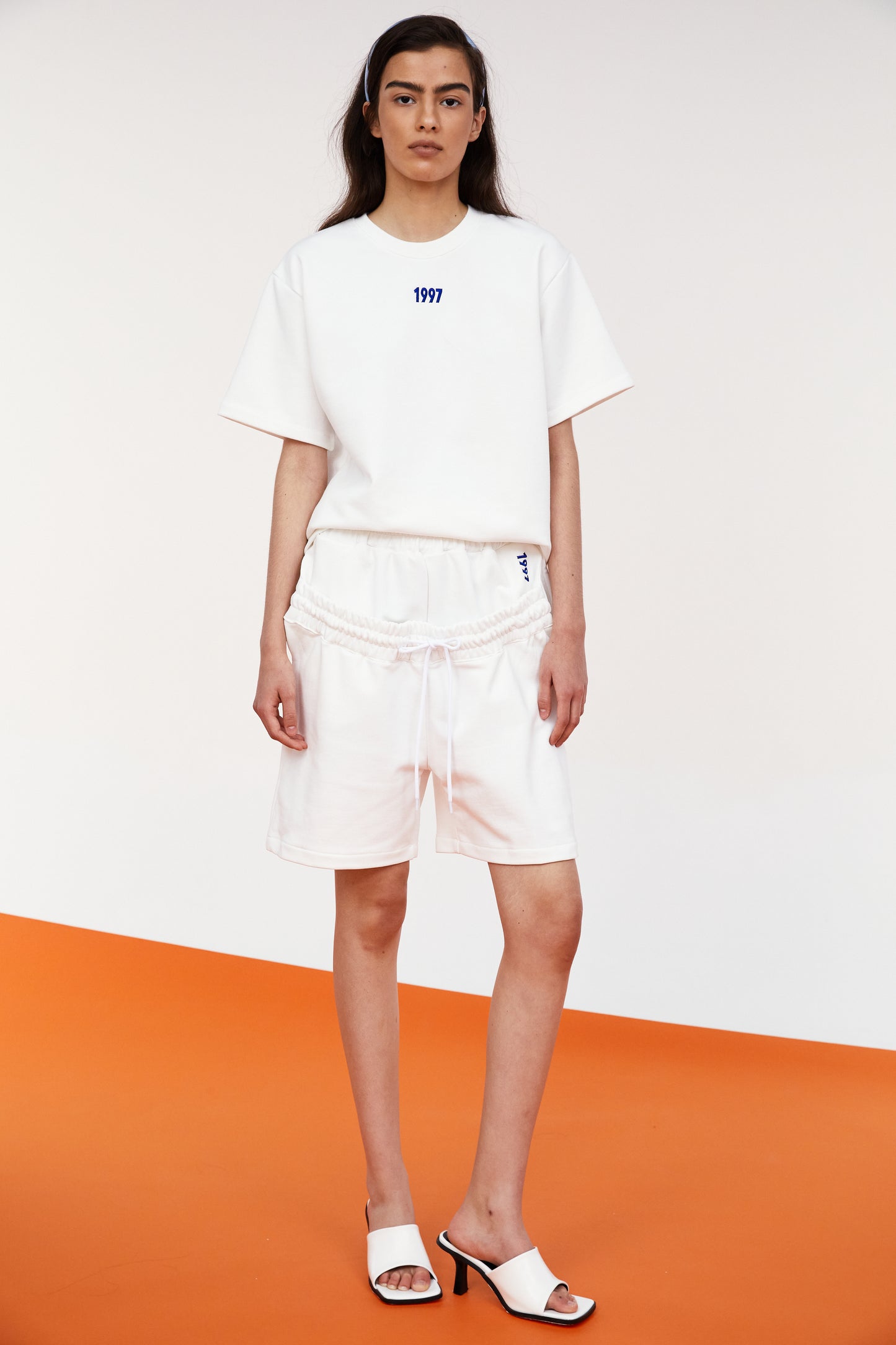 1997 Cutout Waist Boxy T-shirt, White