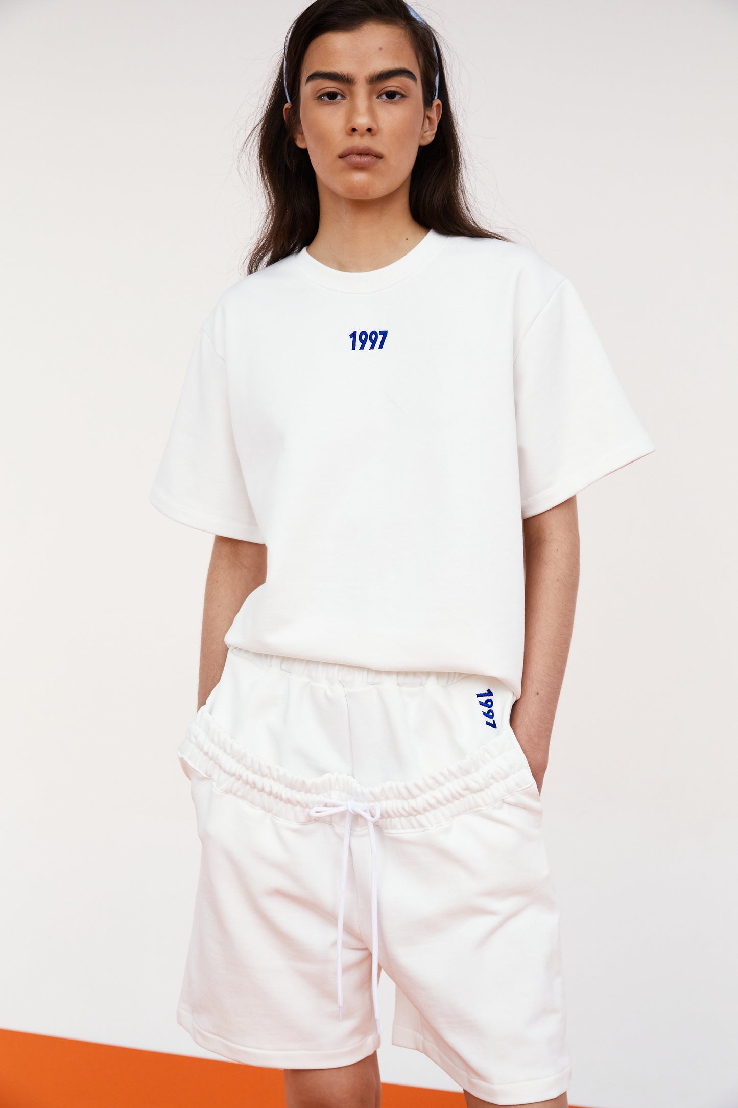 1997 Cutout Waist Boxy T-shirt, White