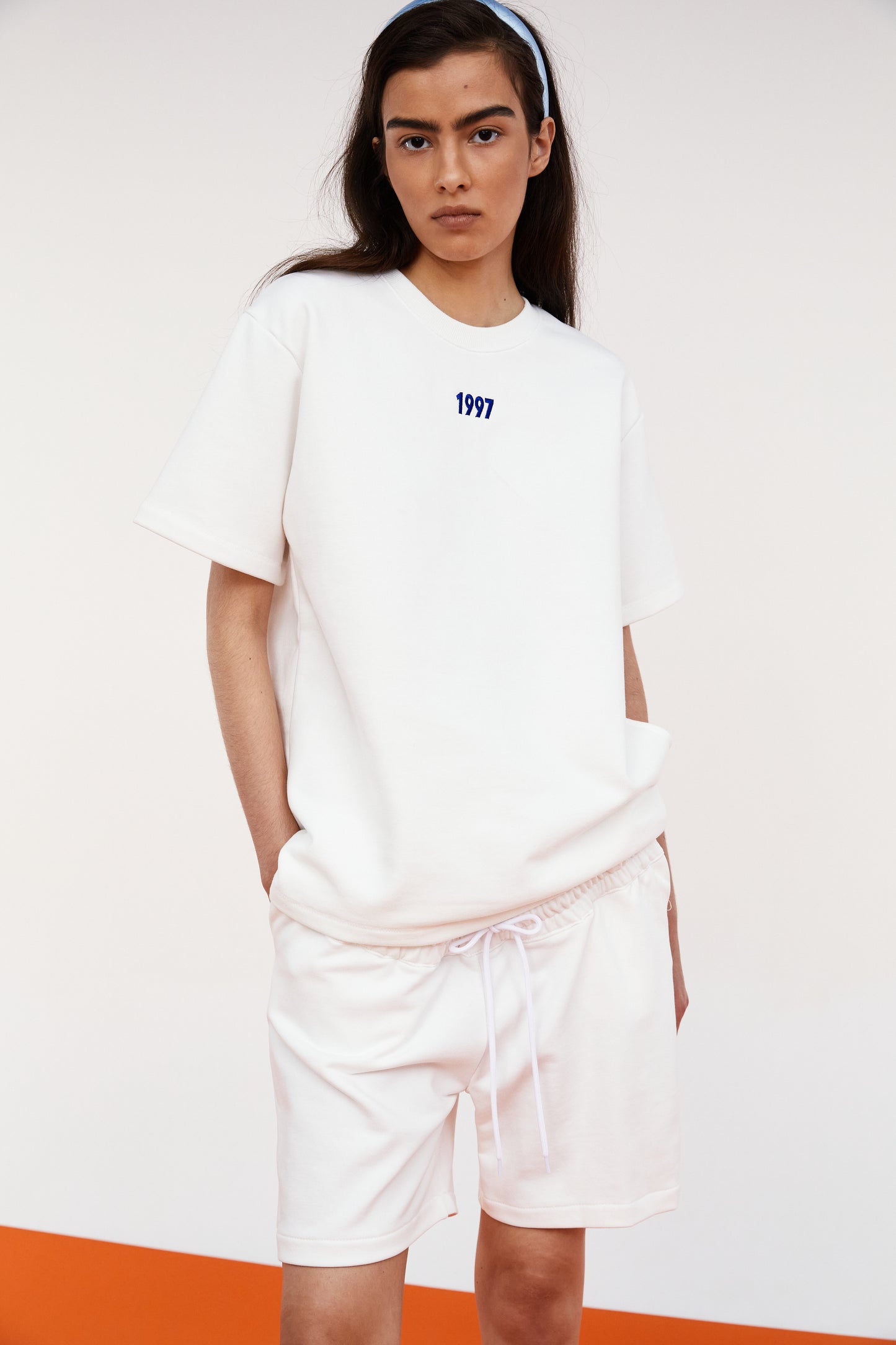 1997 Cutout Waist Boxy T-shirt, White