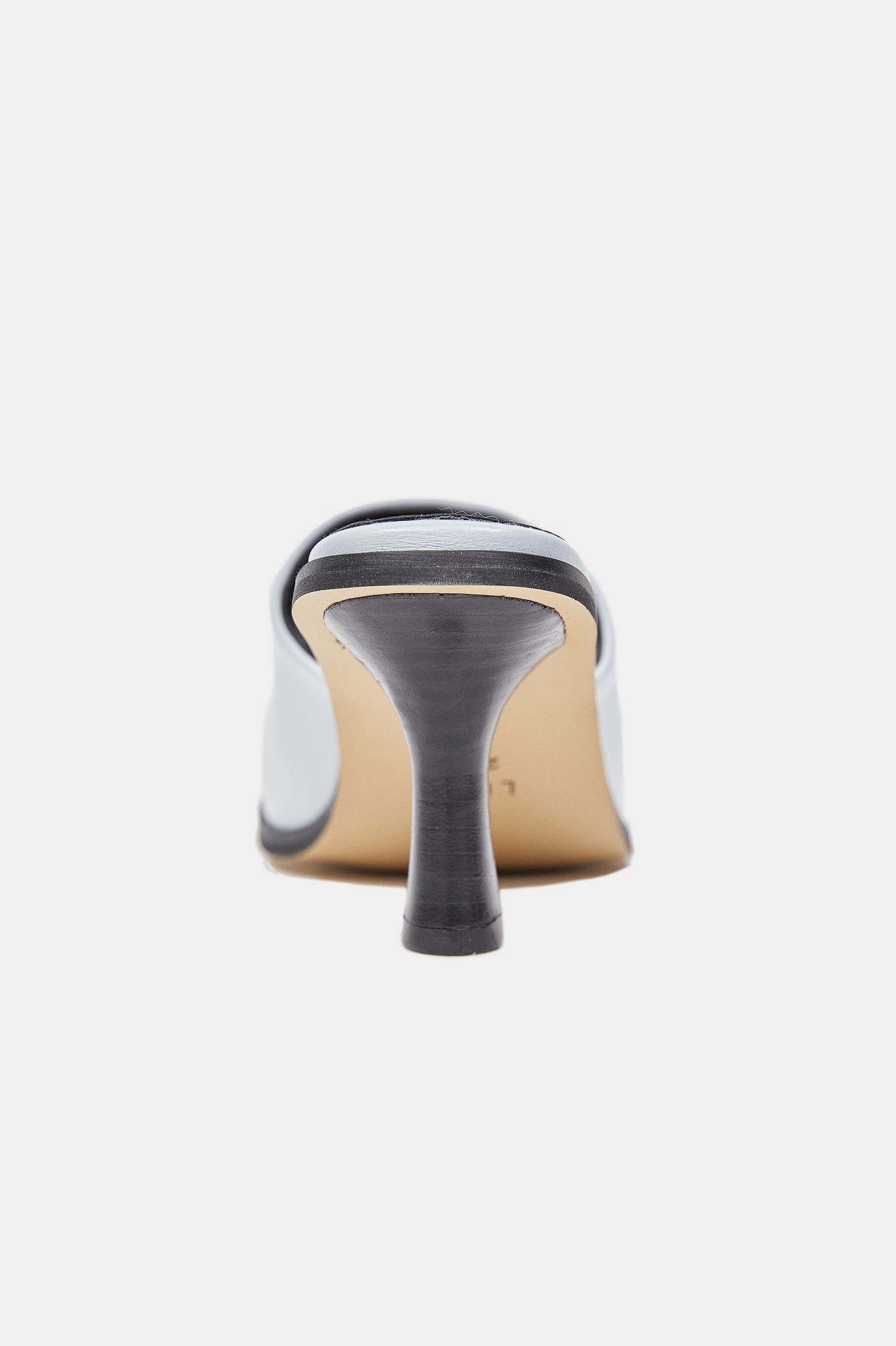 Open Square Toe Mule, Baby Blue