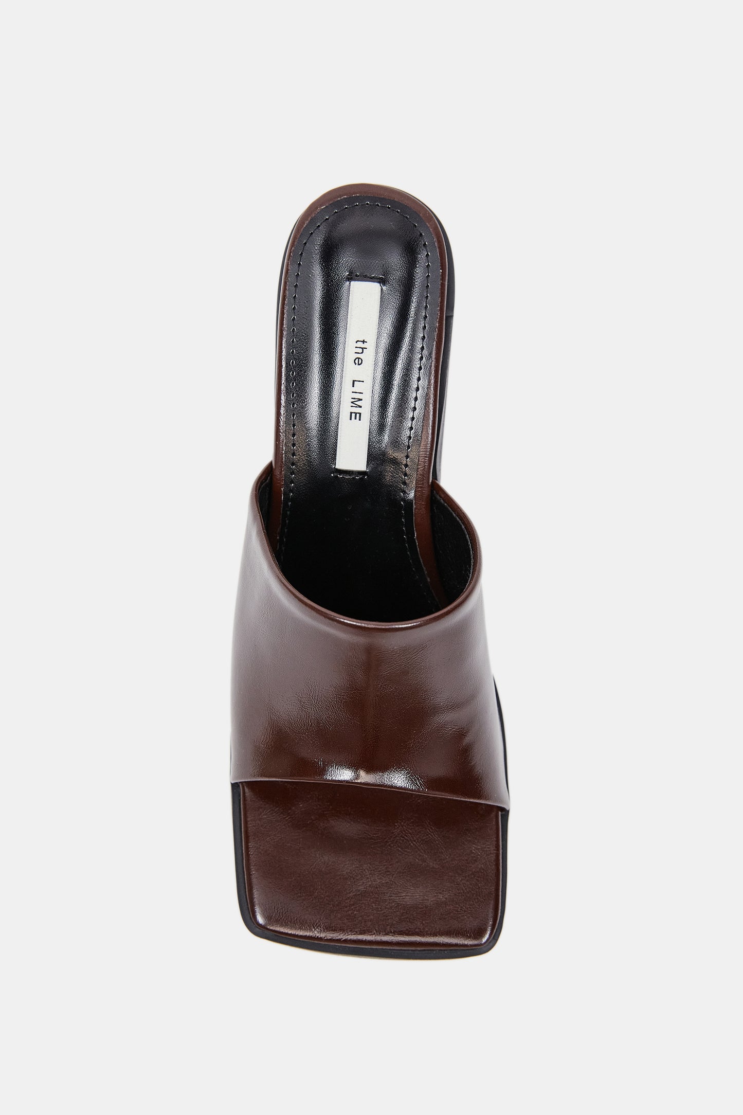 Open Square Toe Mule, Cognac