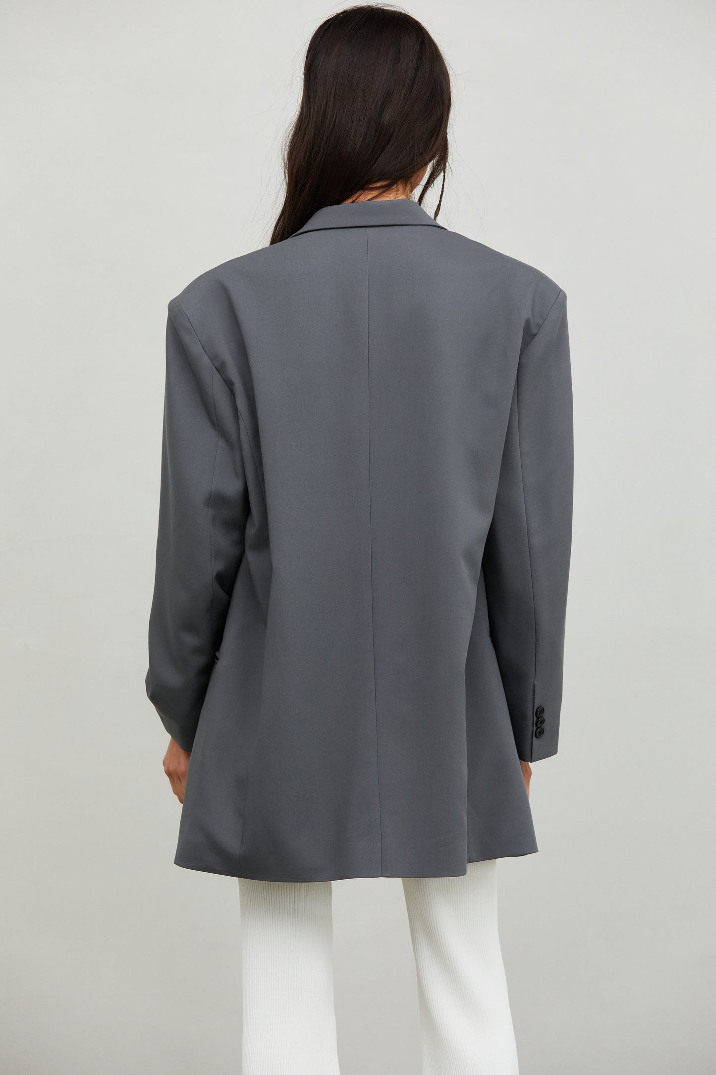 Double Breasted Boyfriend Blazer, Spruce
