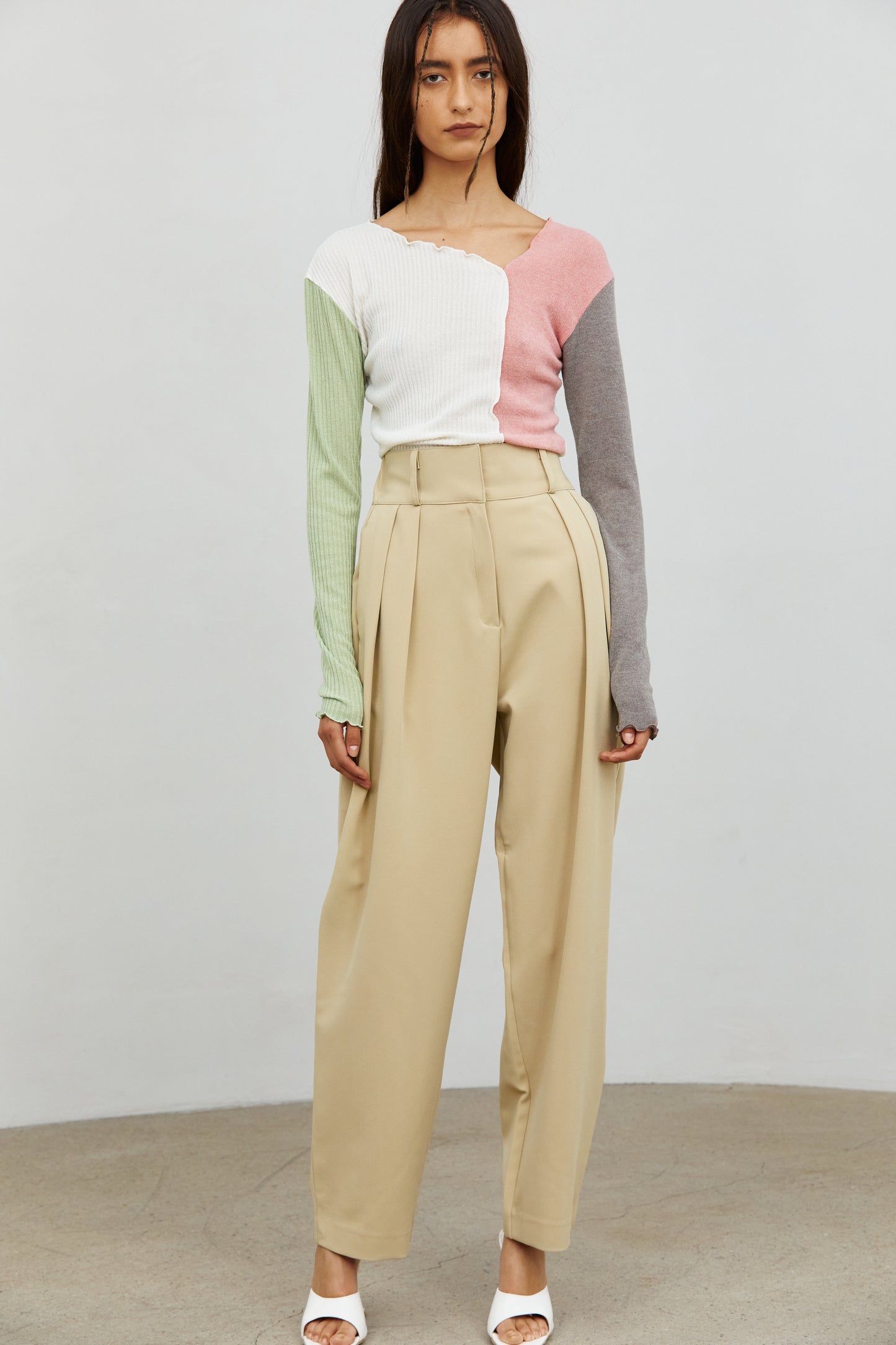 Mixed Colorblock Top, Multi