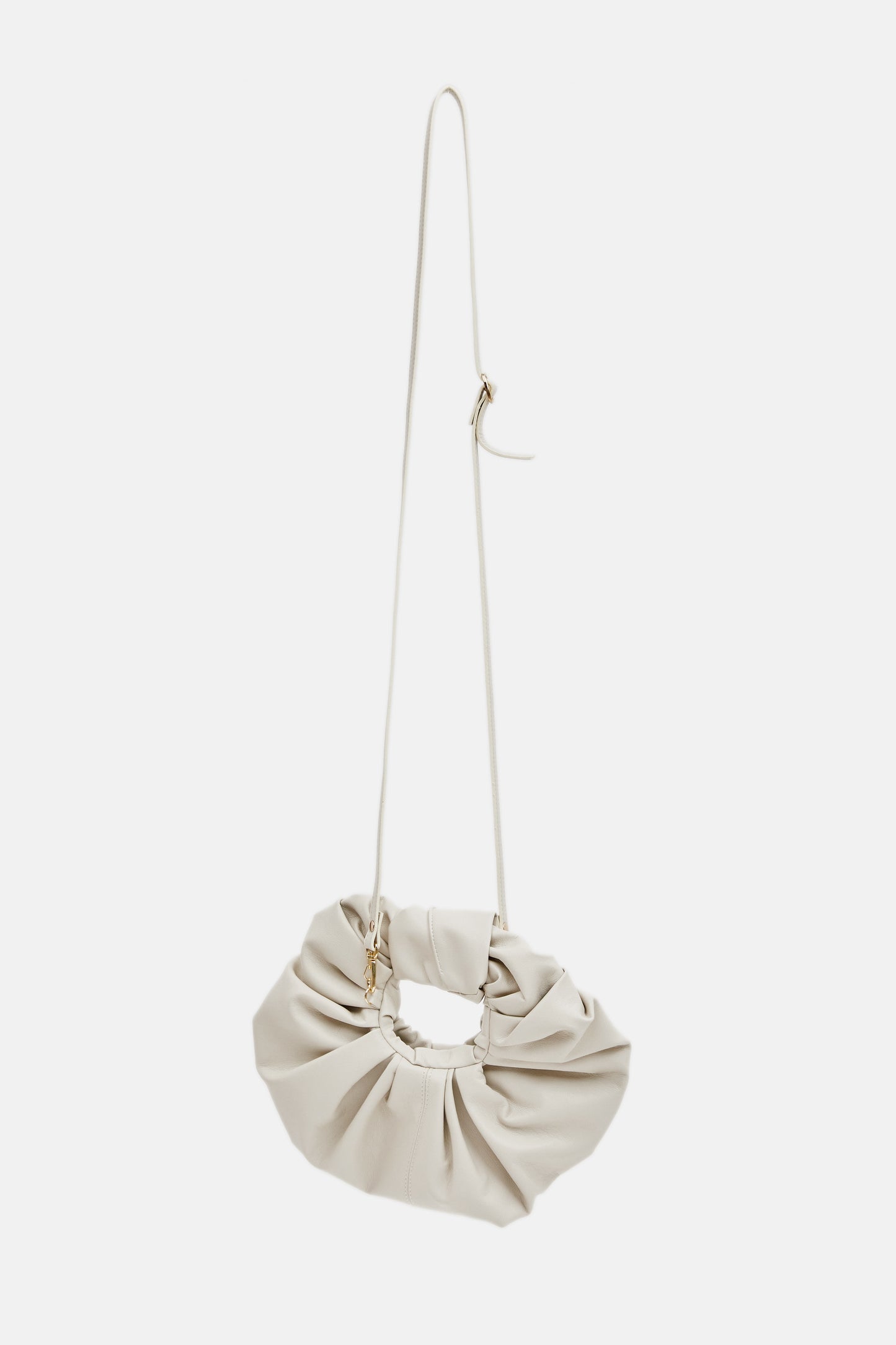 Mini Croissant Bag, Ivory
