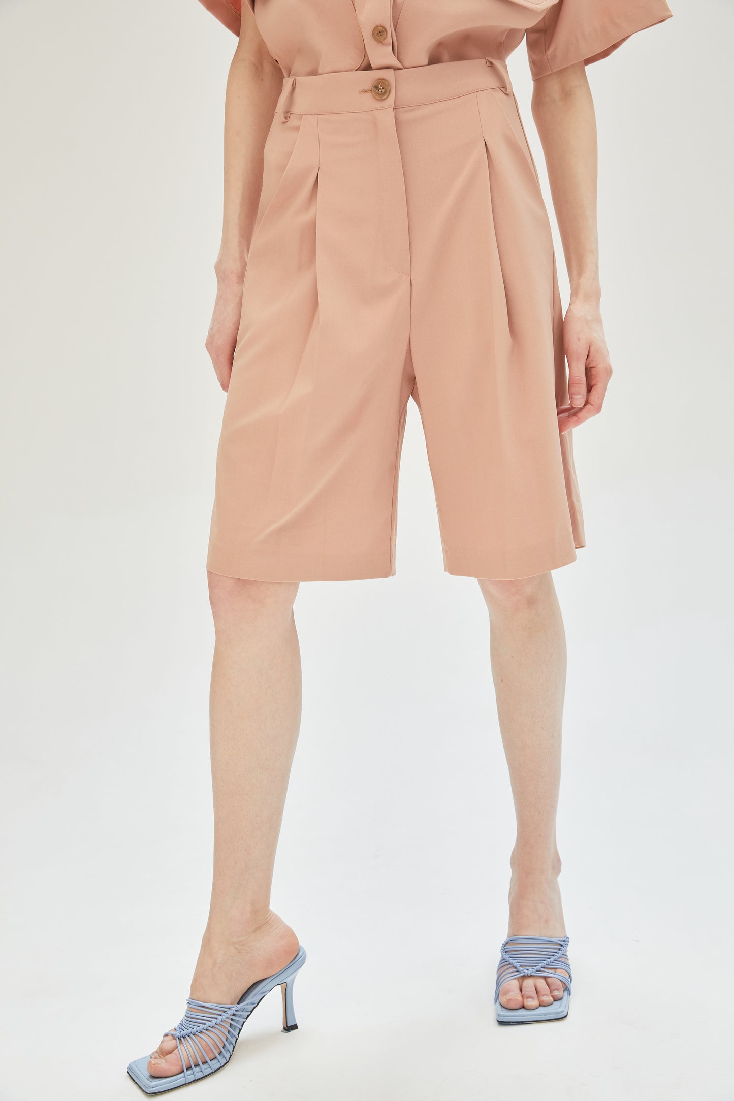 Tailored Bermuda Shorts, Cantaloupe