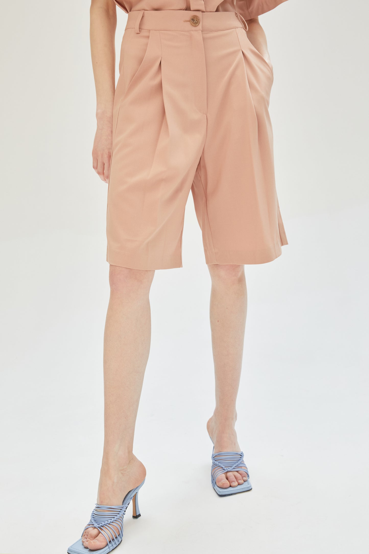 Tailored Bermuda Shorts, Cantaloupe