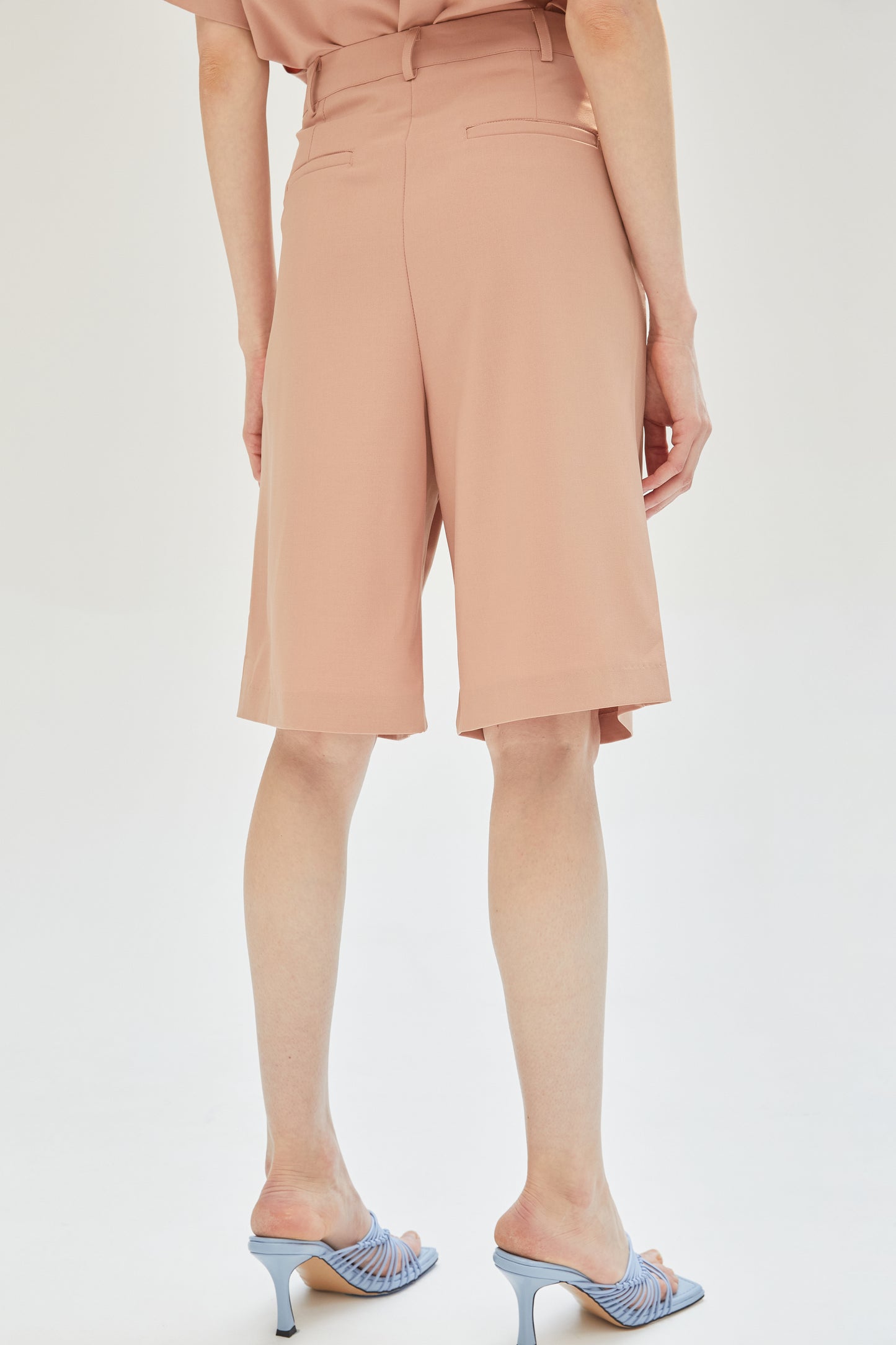 Tailored Bermuda Shorts, Cantaloupe