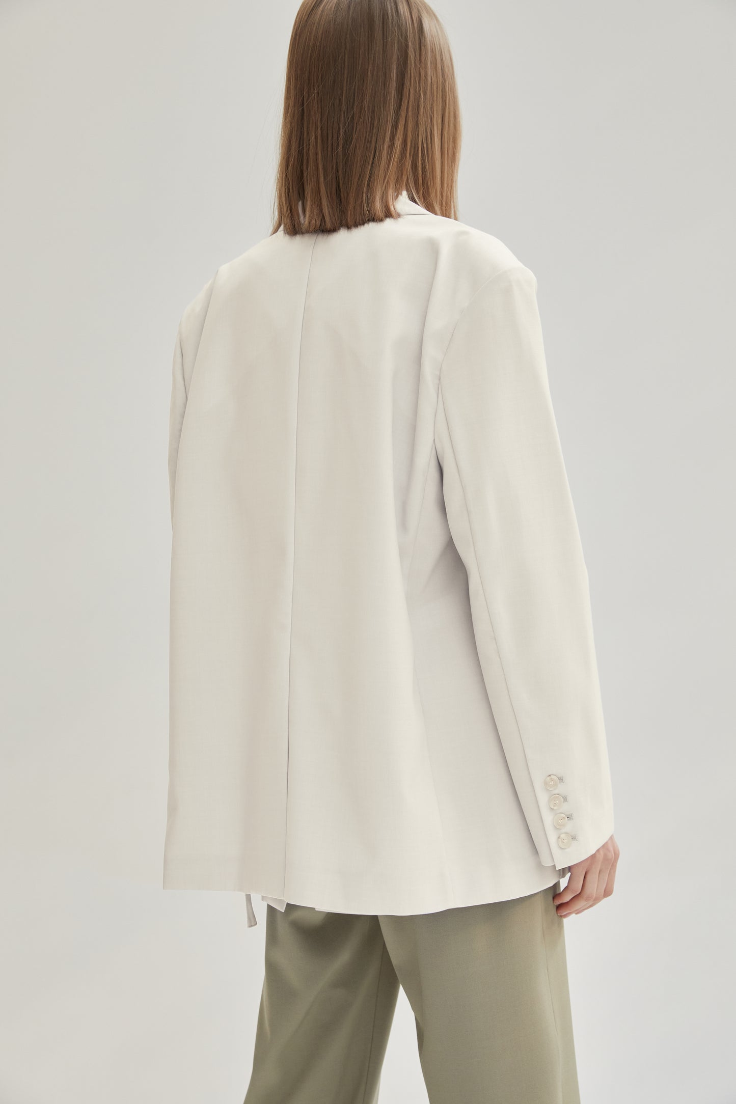 Oversized Suit Blazer, Birch