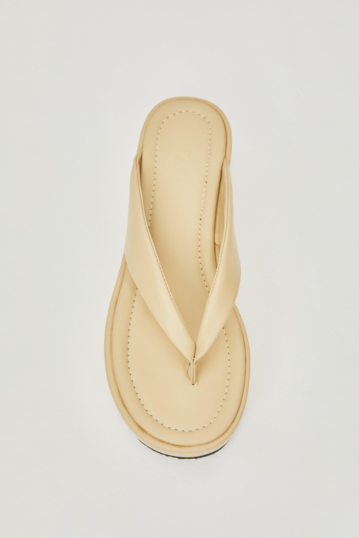 Padded Thong Platform Sandals, Sahara