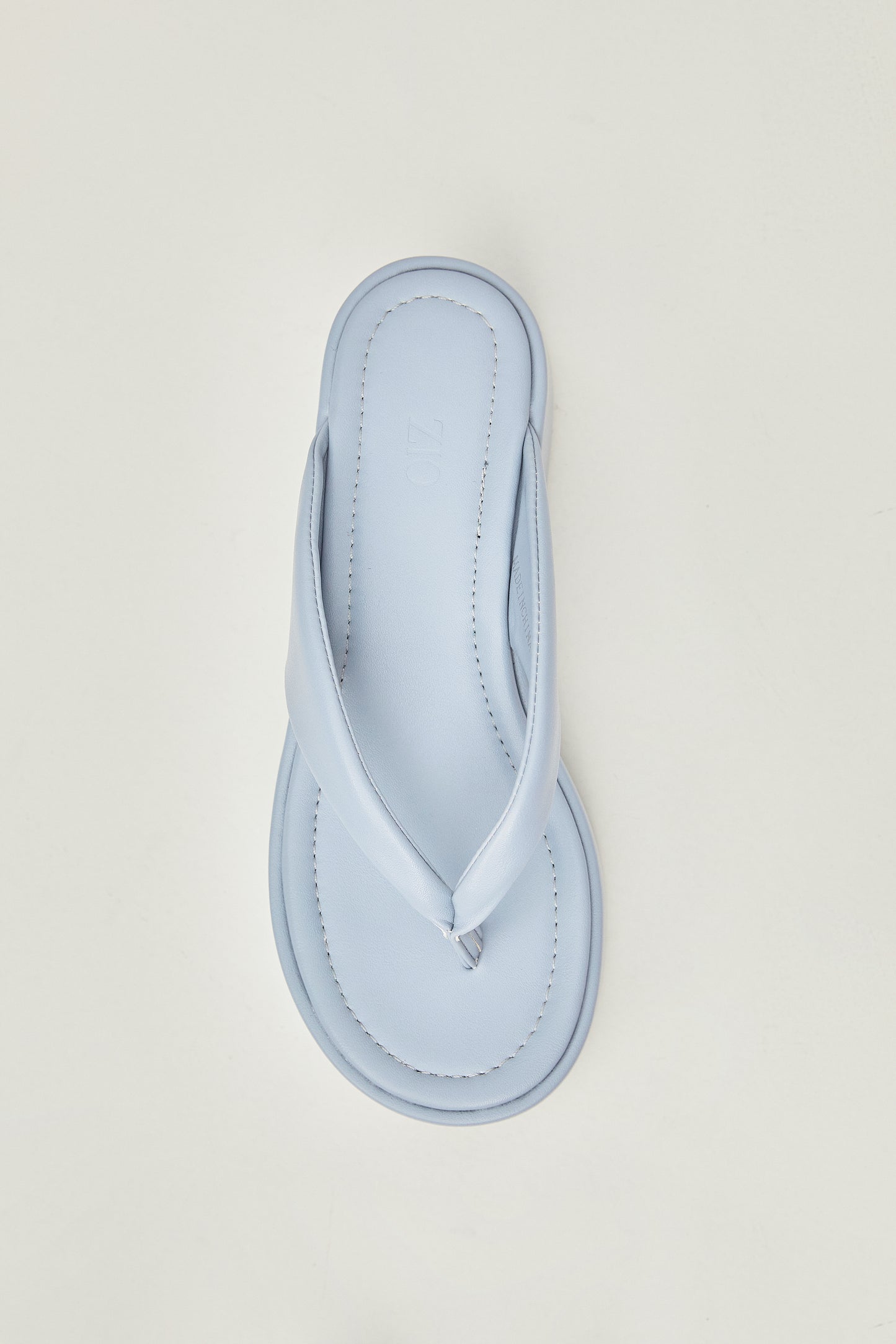 Padded Thong Platform Sandals, Powder Blue