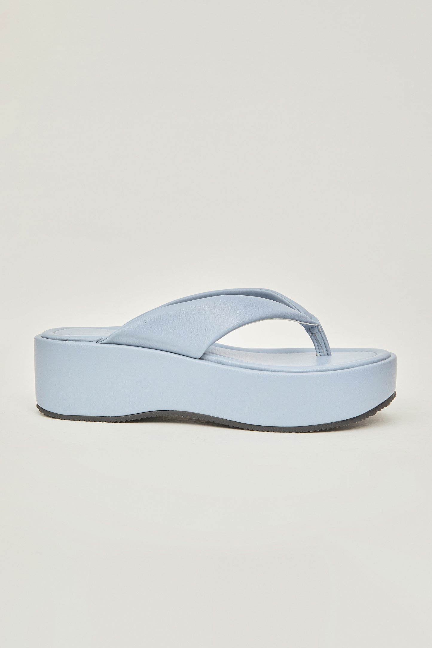 Padded Thong Platform Sandals, Powder Blue