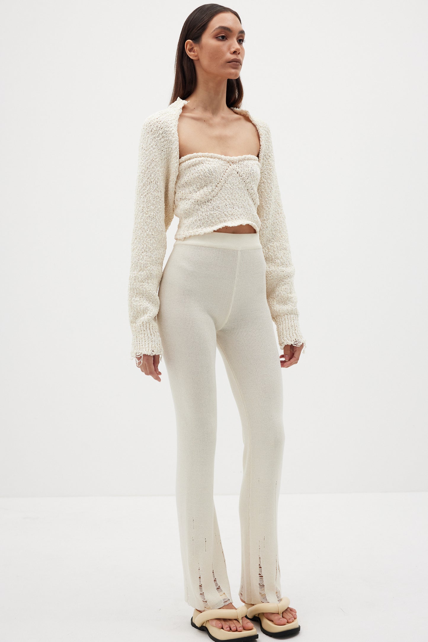 Boucle Sweater Sleeve, Sugar Cookie