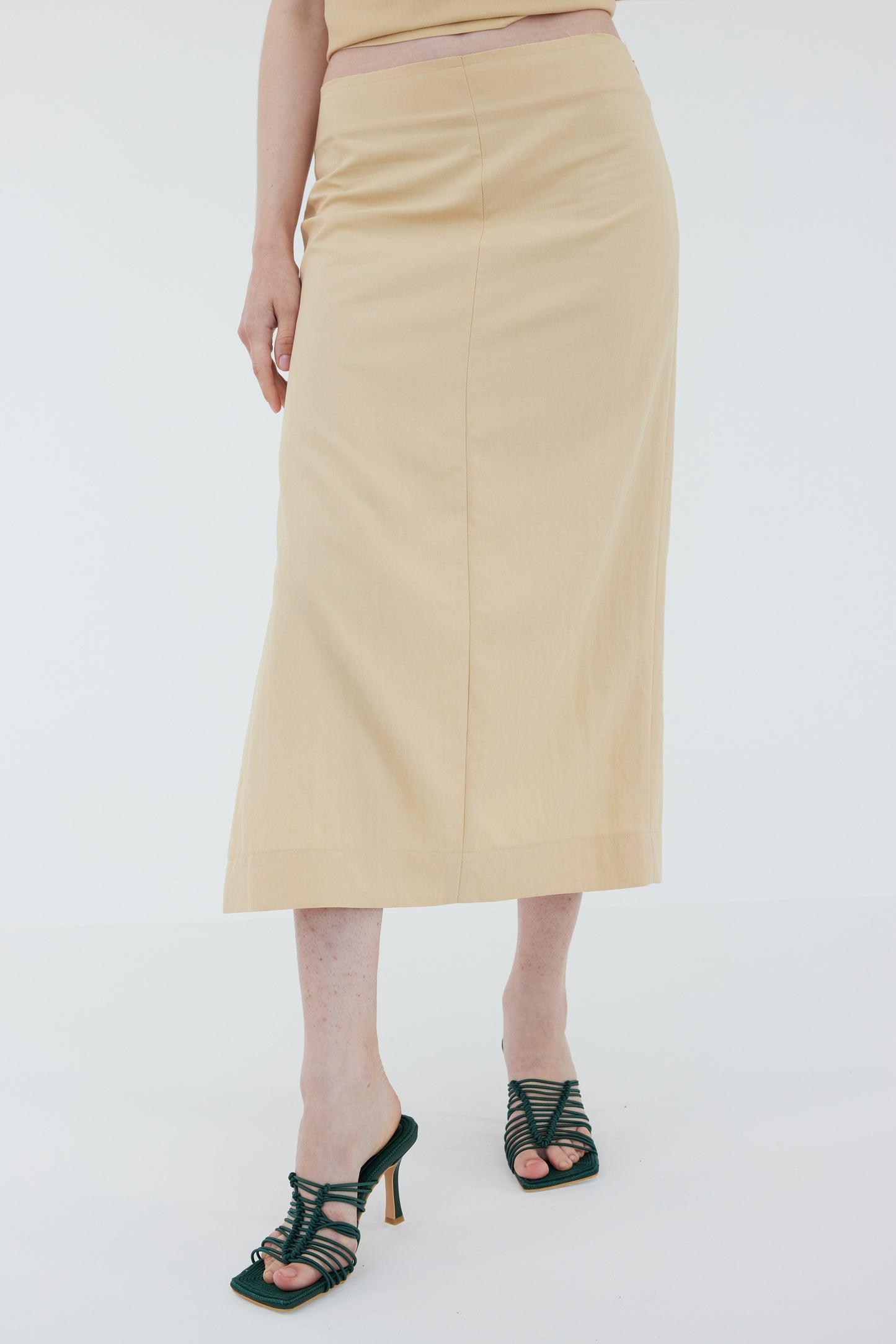 Side Slit Skirt, Shortbread