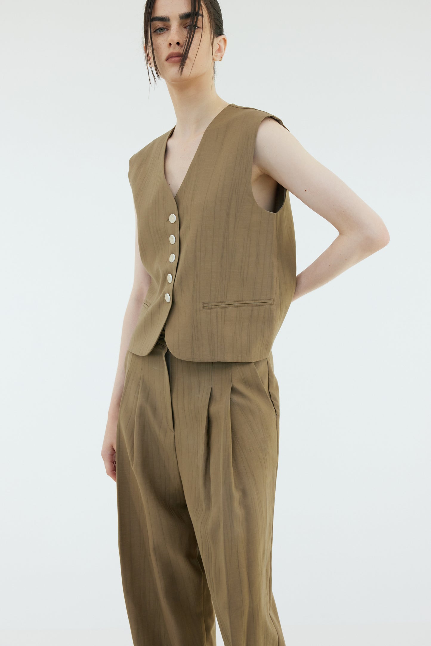 Soft Touch Suit Waistcoat, Peanut