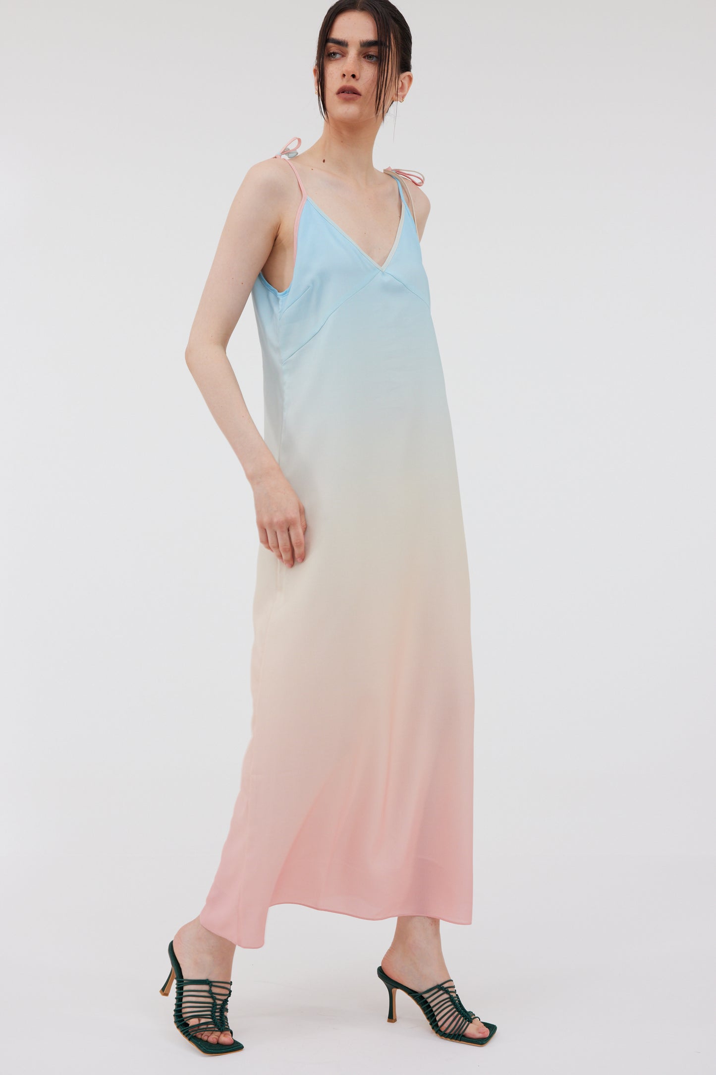 Gradient Cami Dress, Ocean & Lotus