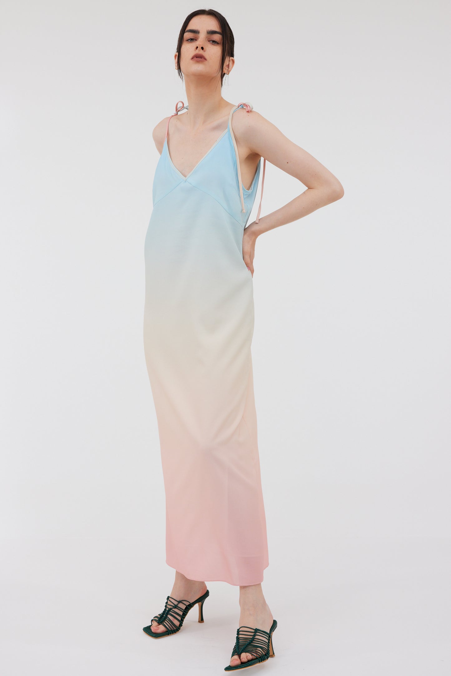 Gradient Cami Dress, Ocean & Lotus