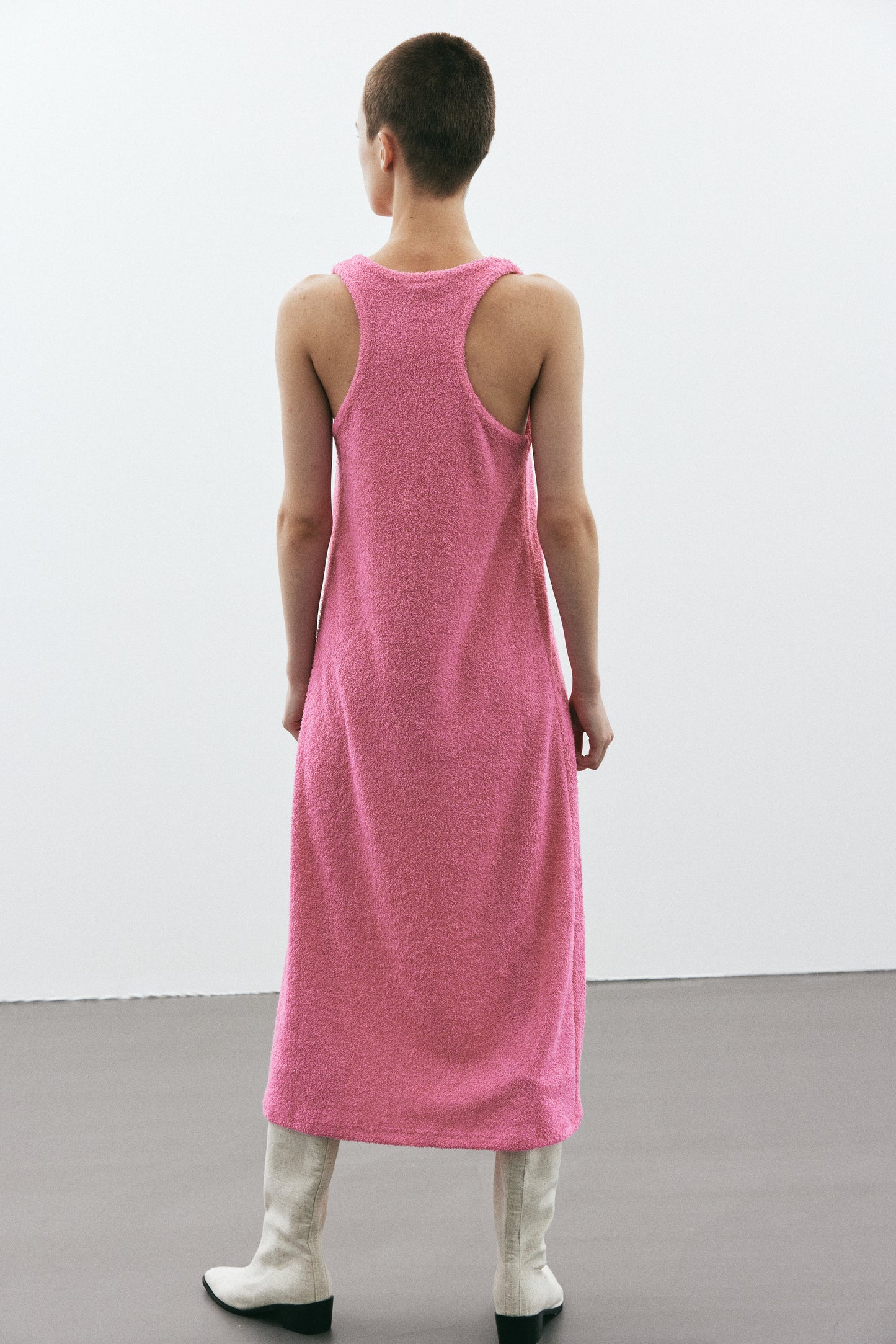 Terrycloth Tank Dress, Bubblegum