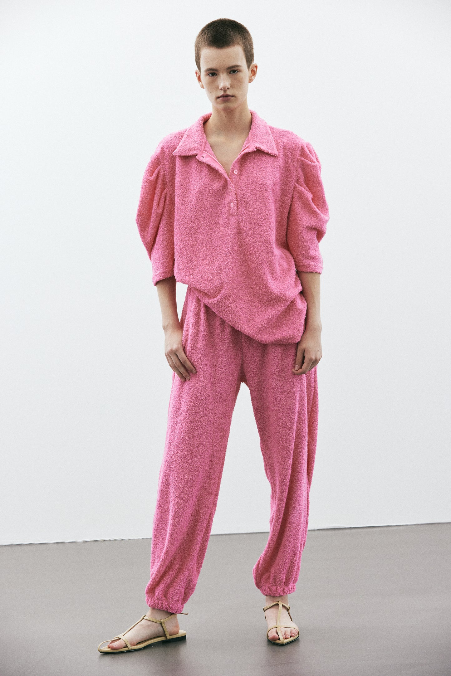 Terrycloth Sport Joggers, Pink