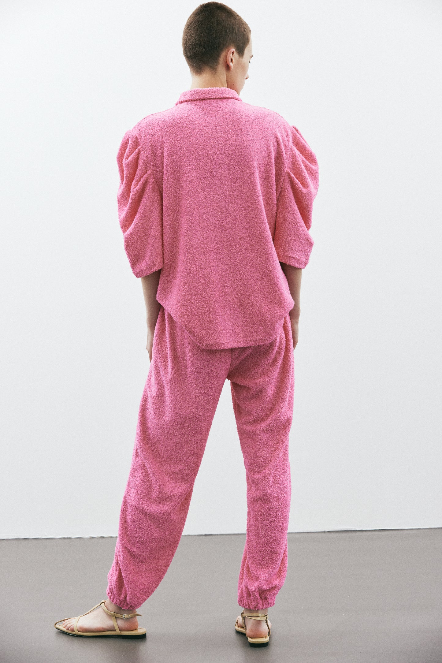 Terrycloth Sport Joggers, Pink