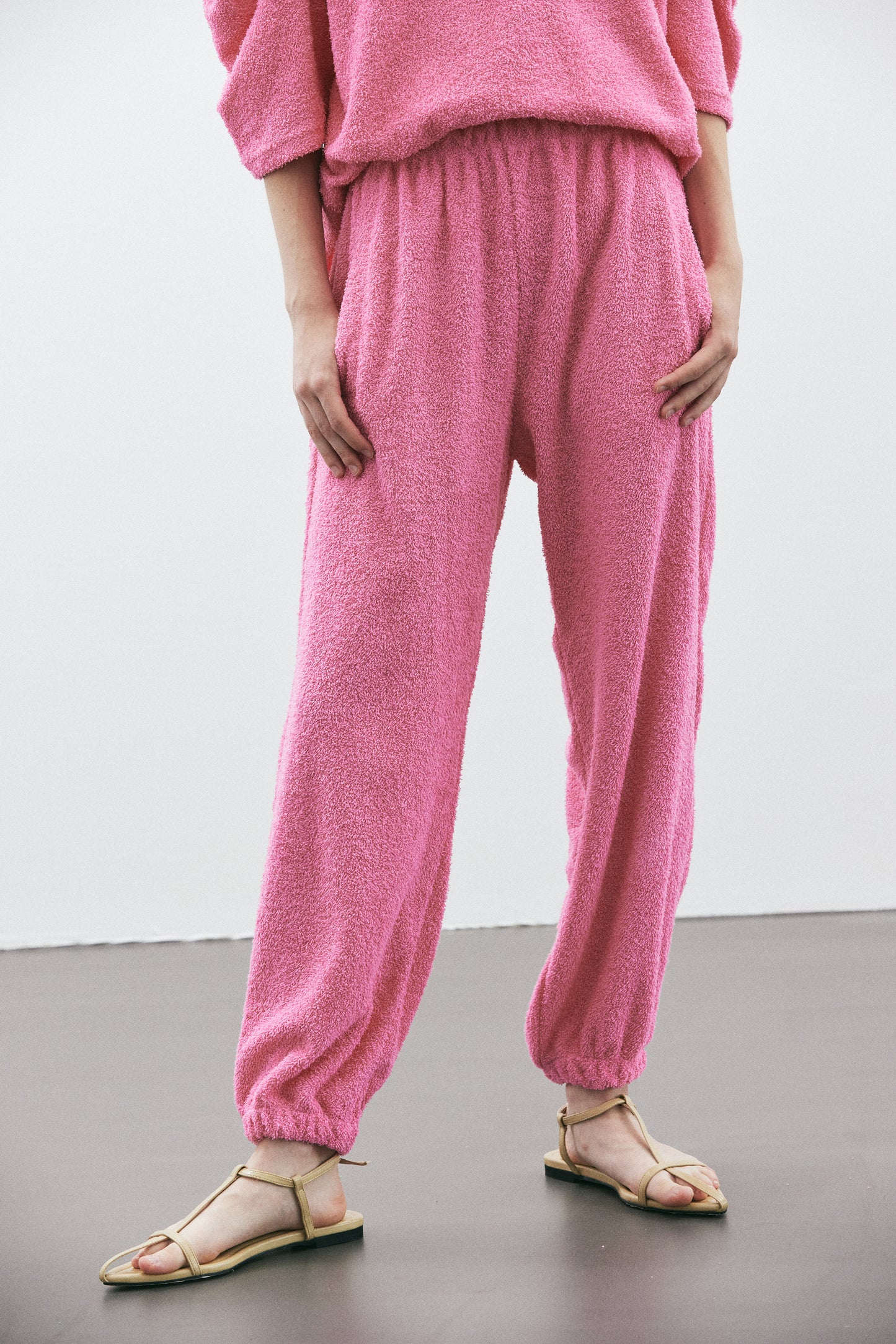 Terrycloth Sport Joggers, Pink