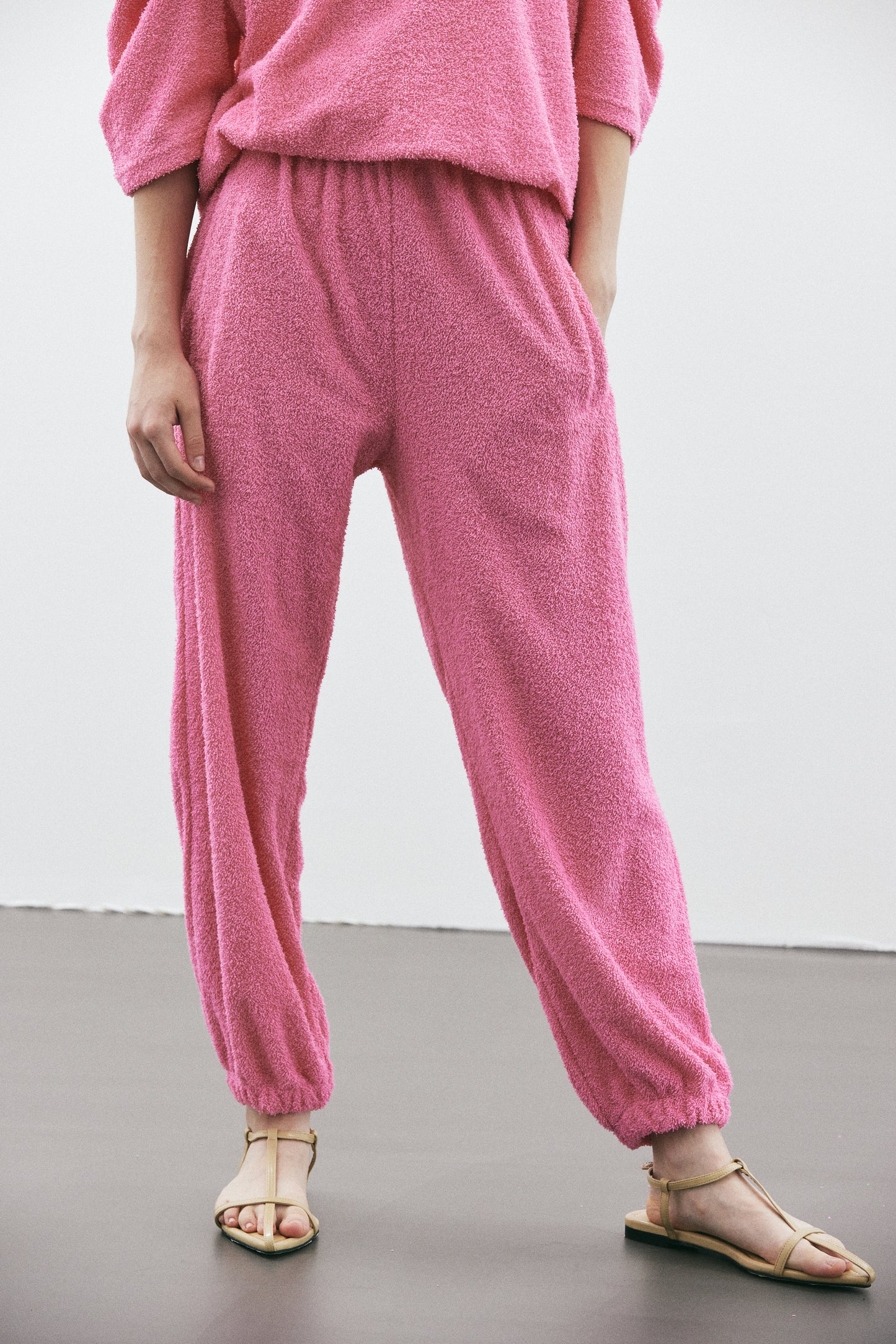Terrycloth Sport Joggers, Pink