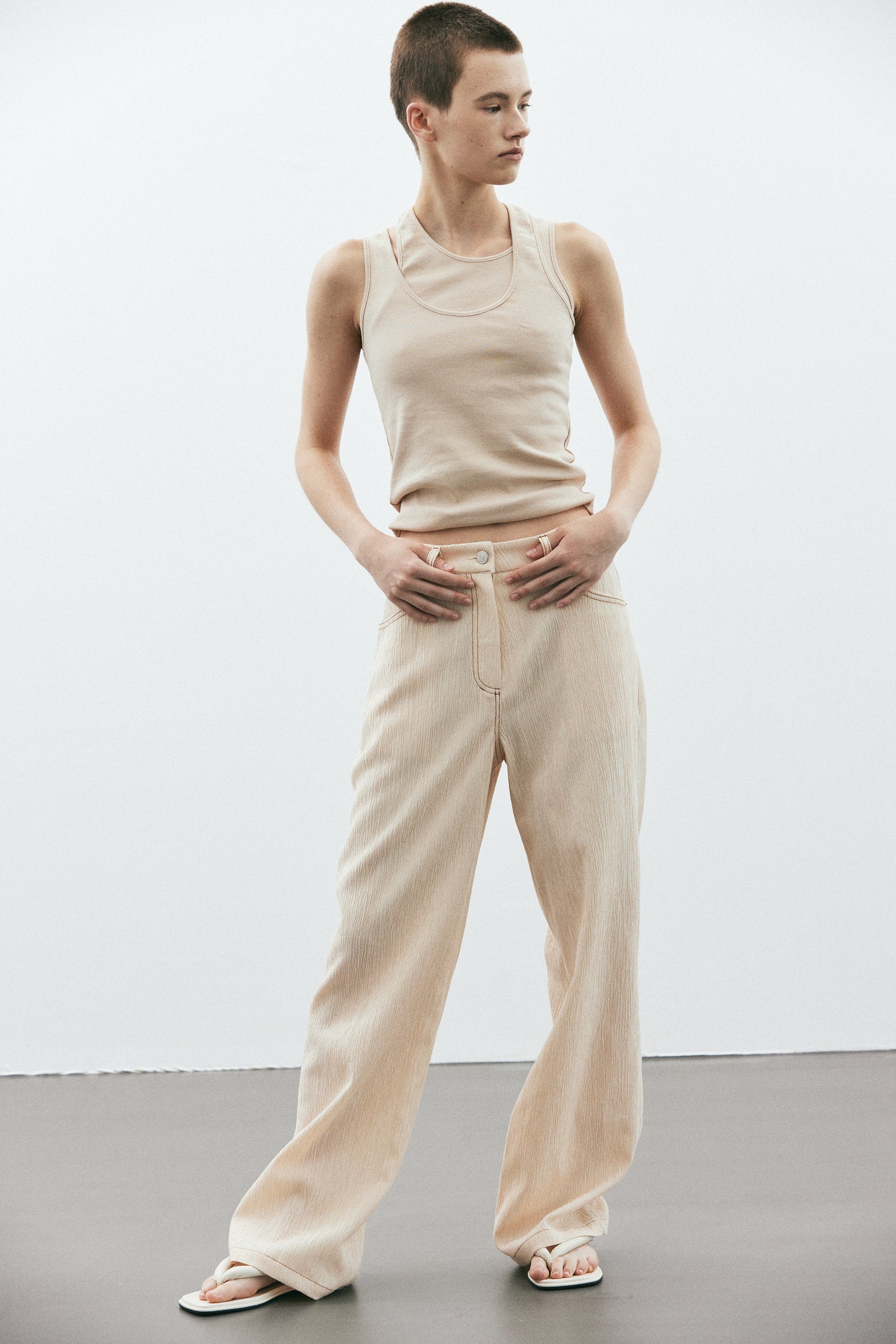 Breathable Boy Pants, Magnolia
