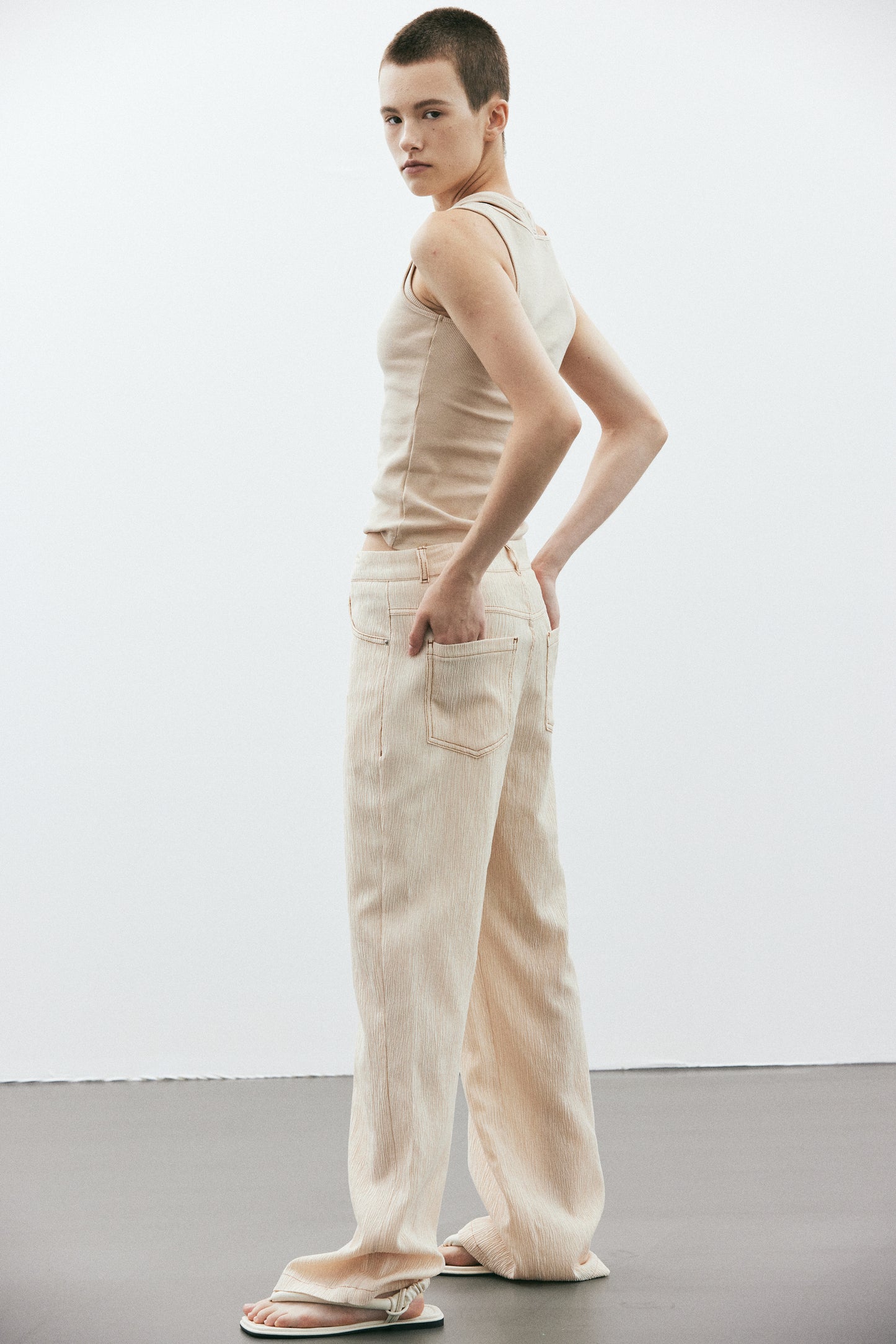Breathable Boy Pants, Magnolia