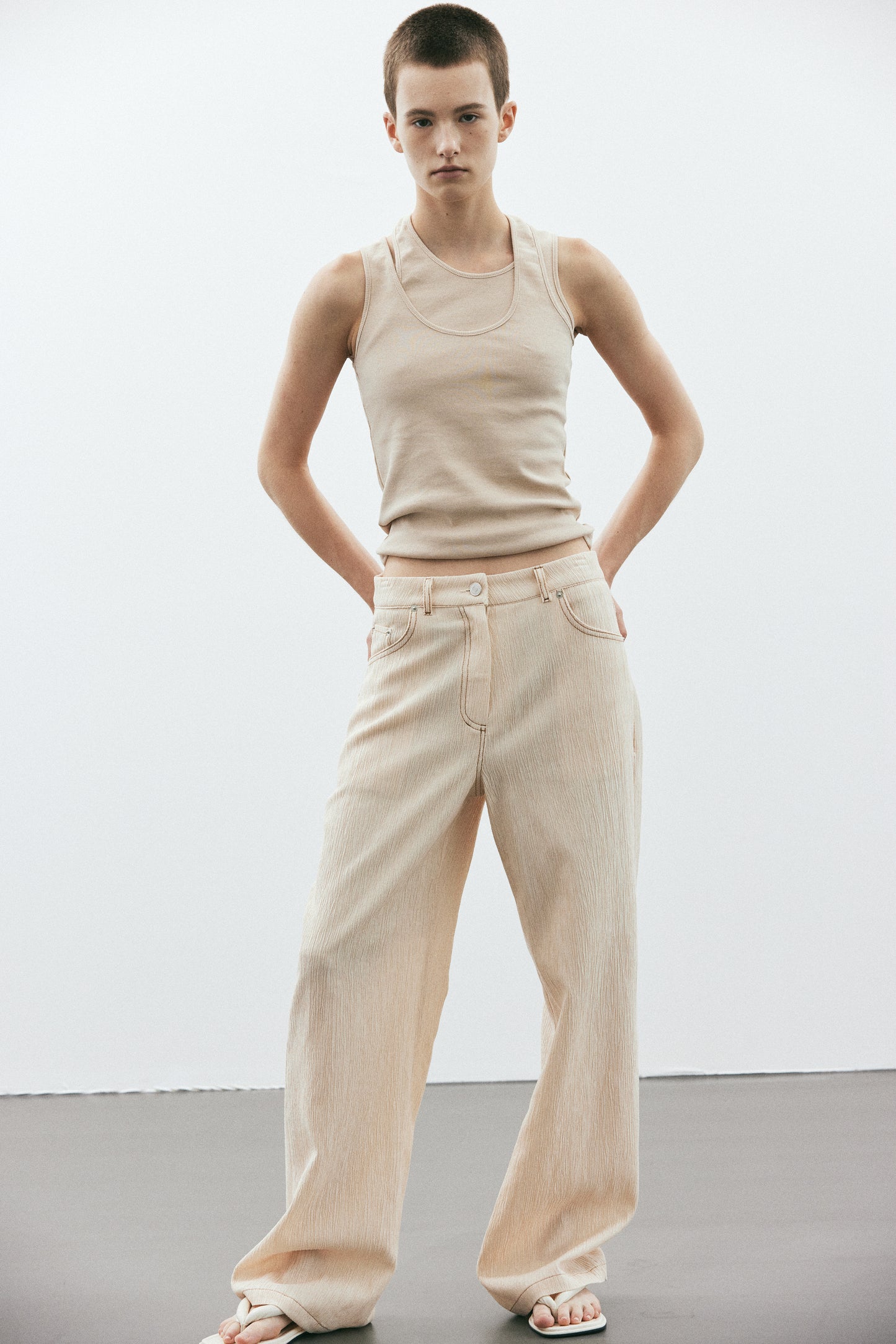 Breathable Boy Pants, Magnolia