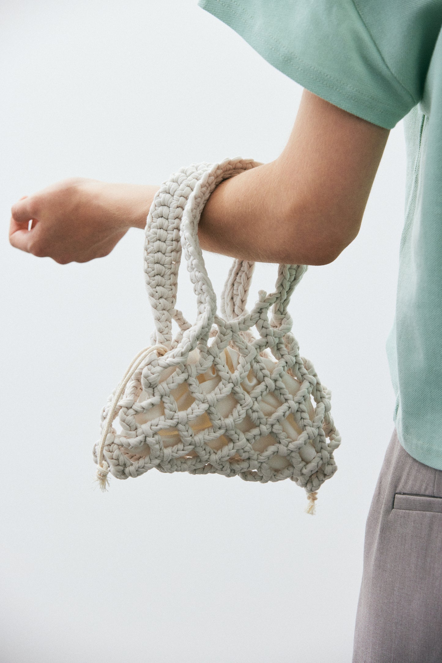 Crochet Micro Bag, Rice