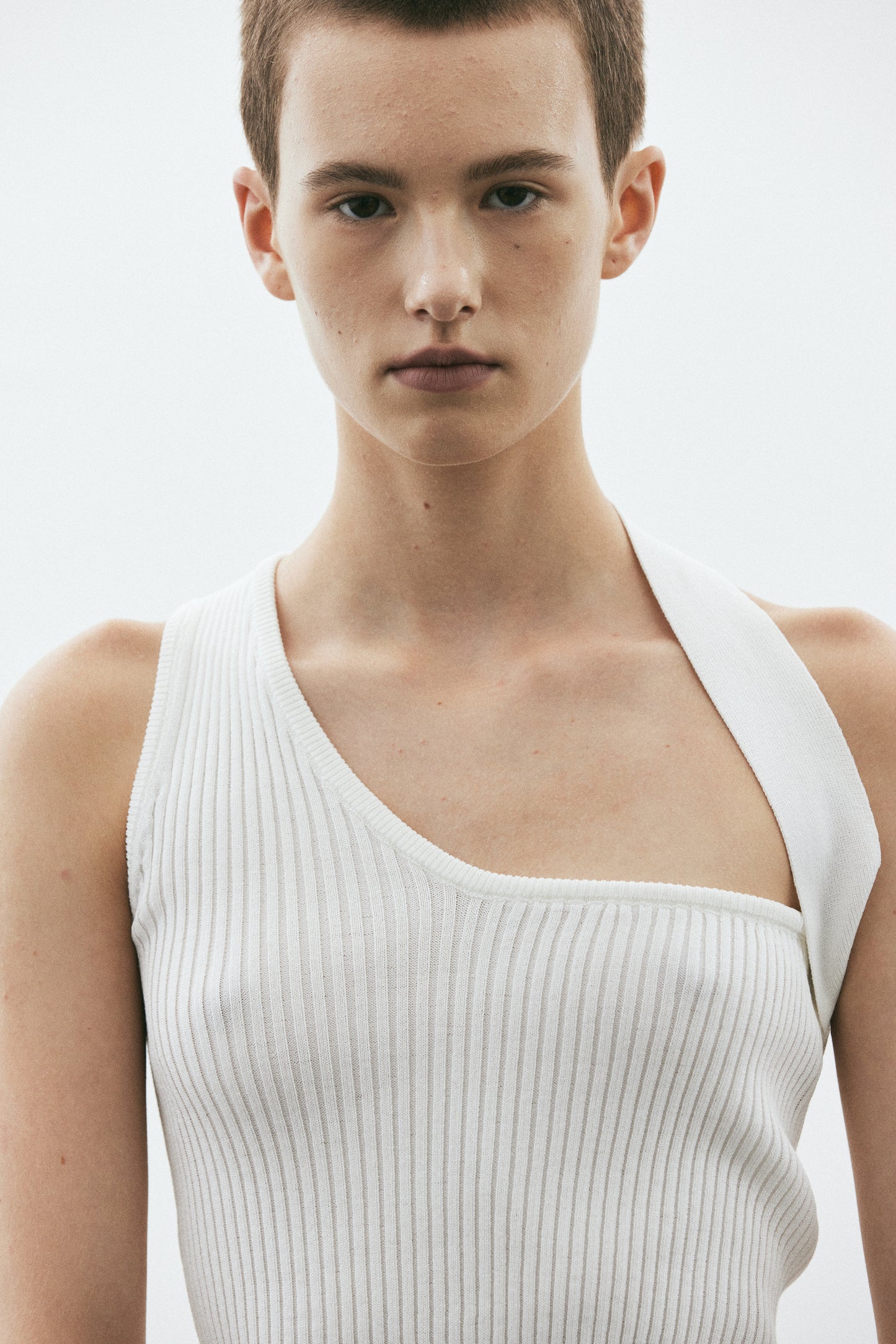 Angular Cutout Tank, Porcelain