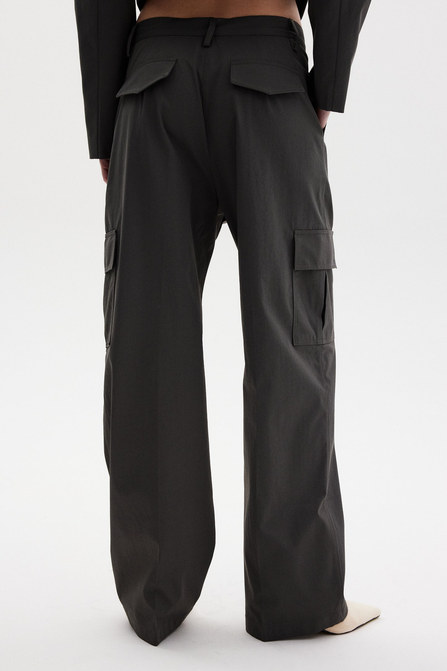 Suit Cargo Trousers, Charcoal