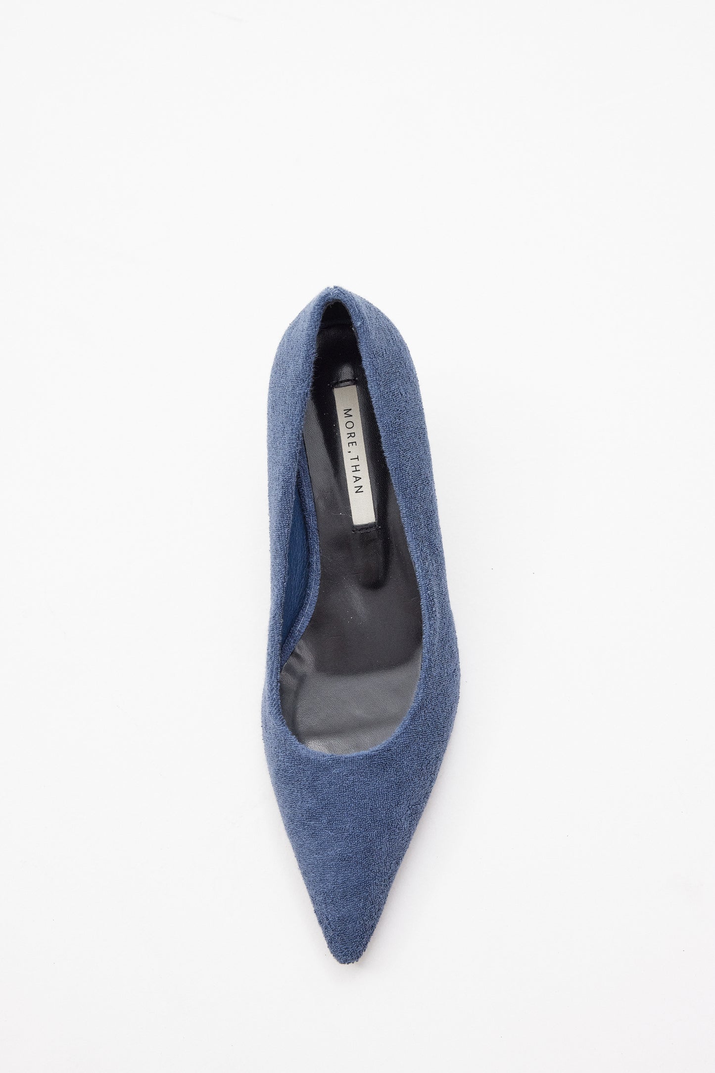 Terry Cloth Pumps, Dark Cerulean