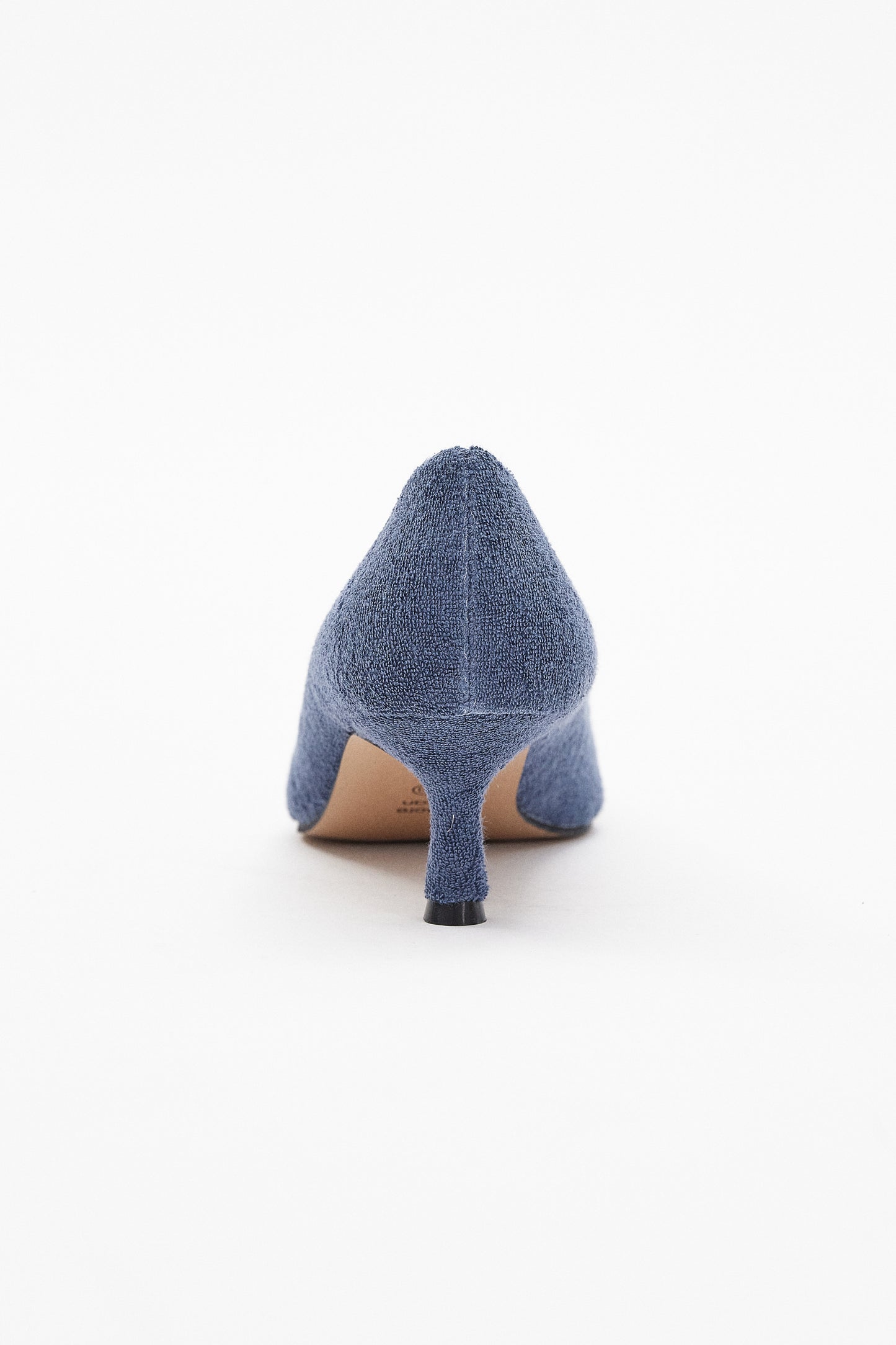 Terry Cloth Pumps, Dark Cerulean