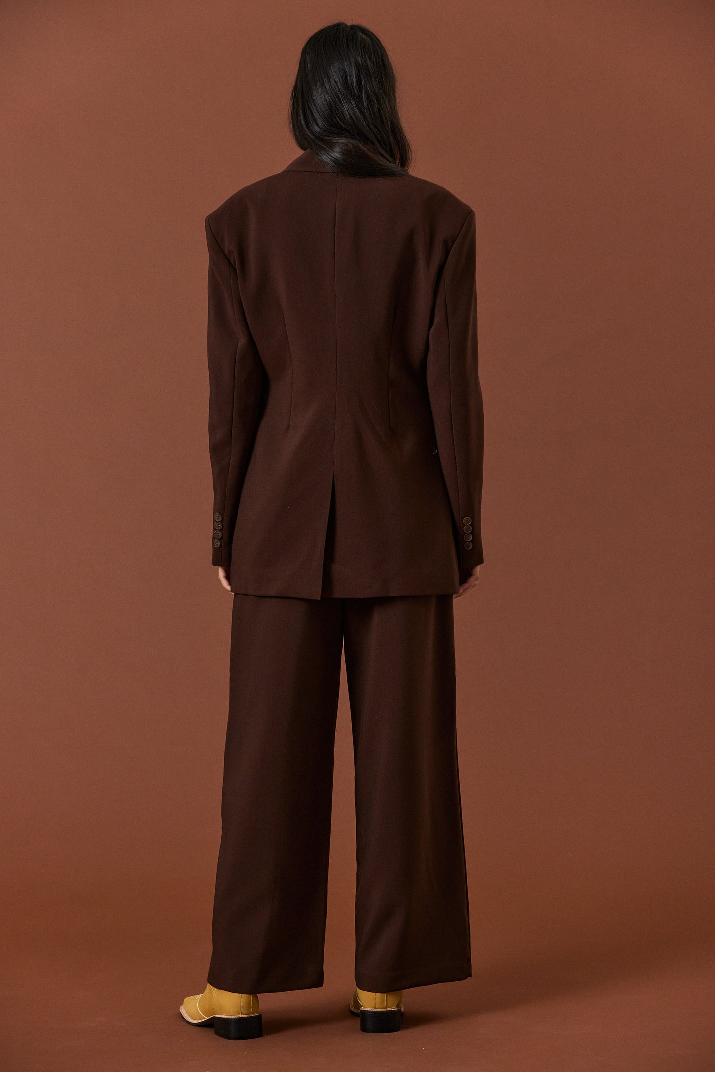 Structured Essential Blazer, Hickory