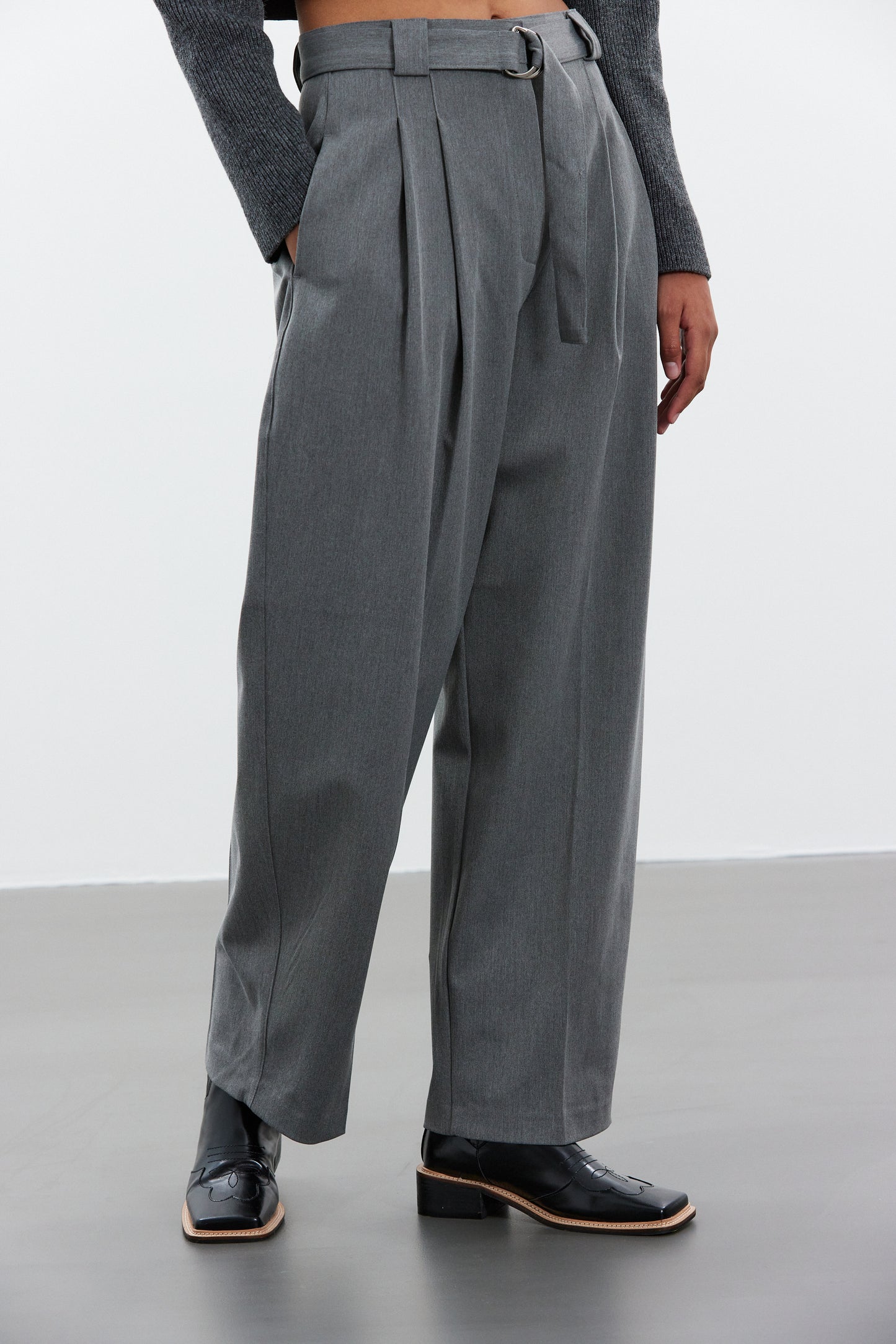 Relaxed Belt Suiting Trouser, Anchor