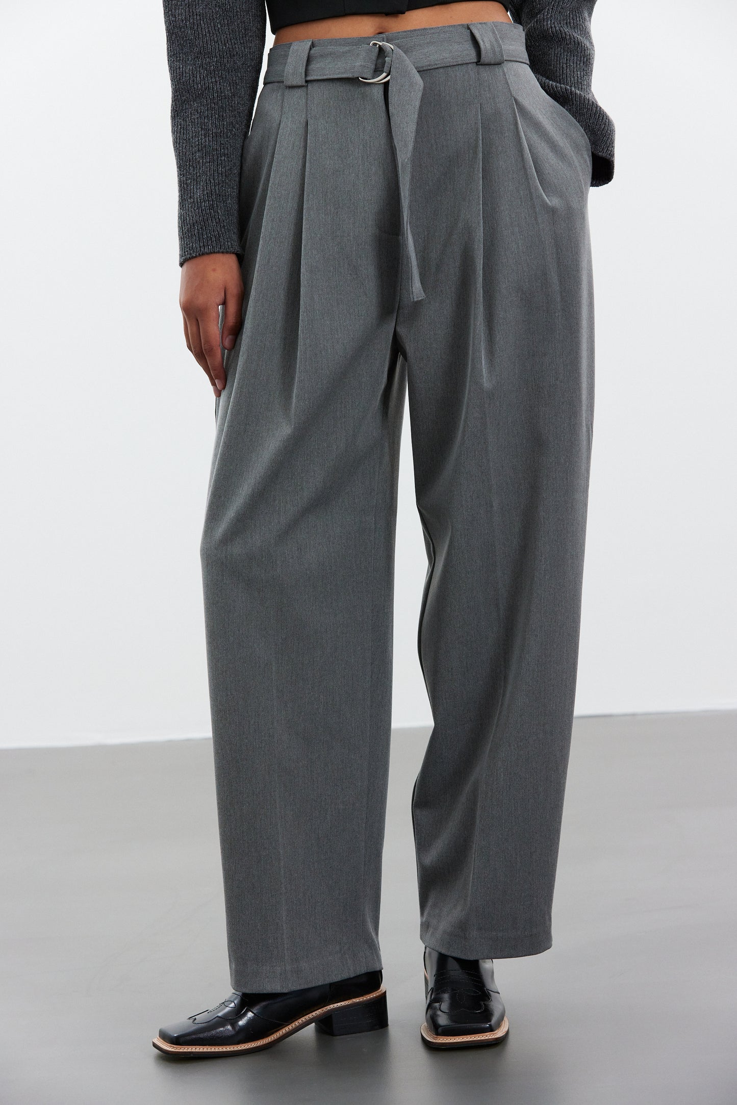 Relaxed Belt Suiting Trouser, Anchor