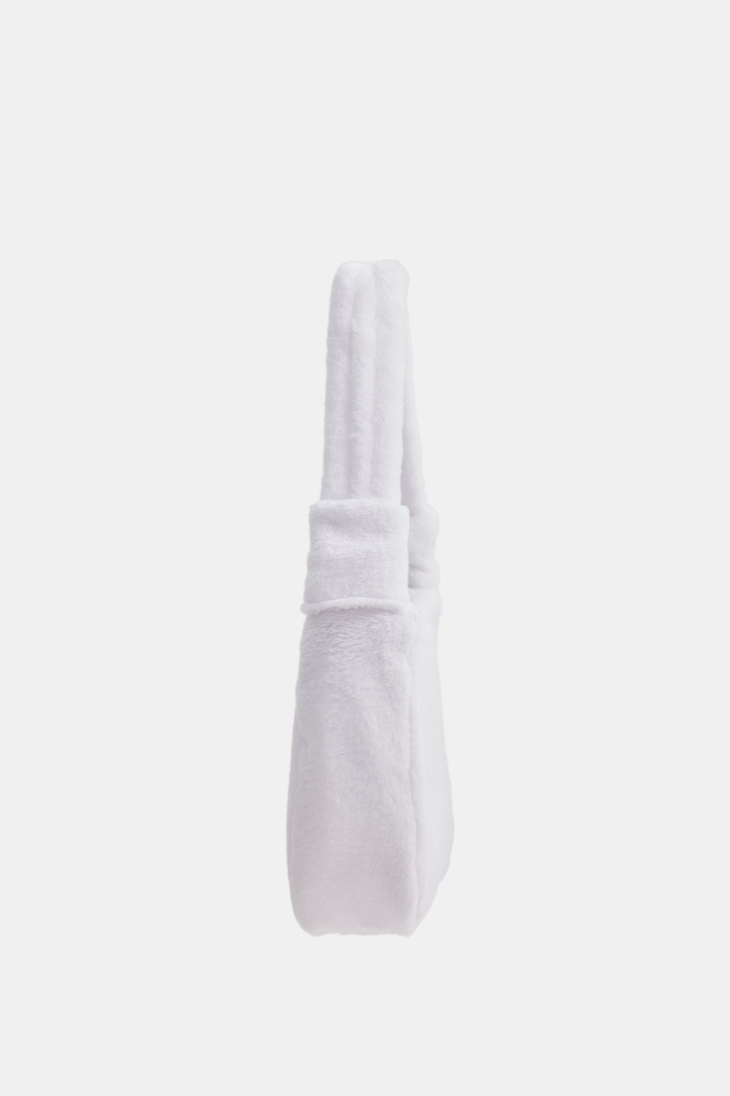 Eco Fur Baguette Bag, White
