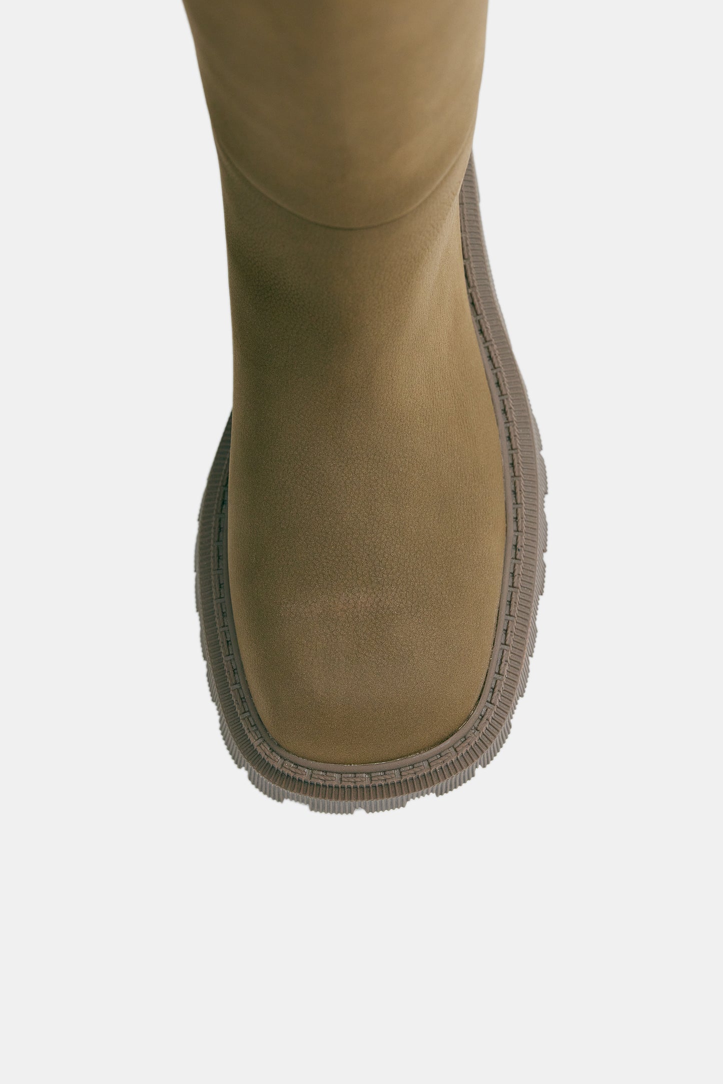 Stomping Knee High Boots, Khaki