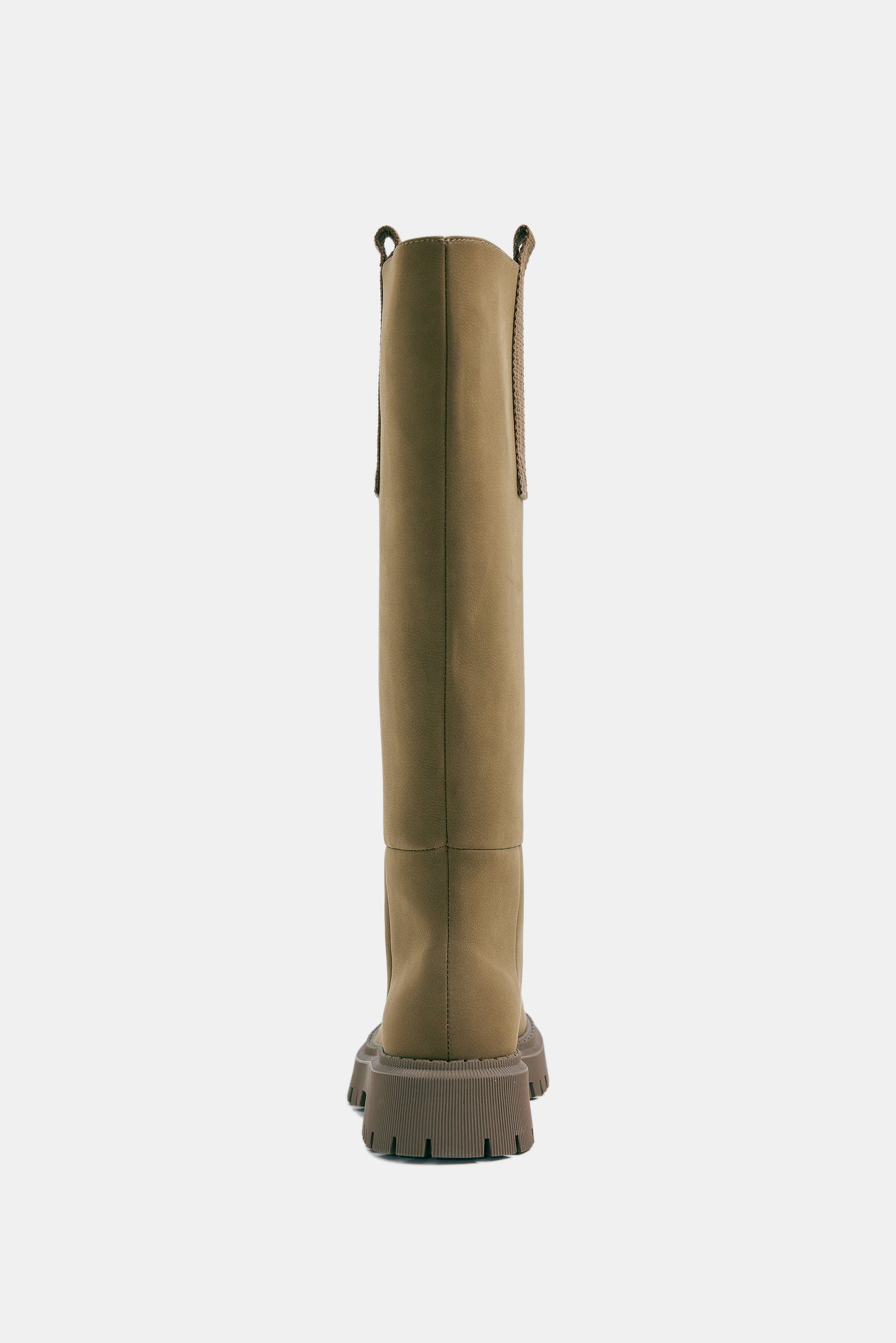 Stomping Knee High Boots, Khaki