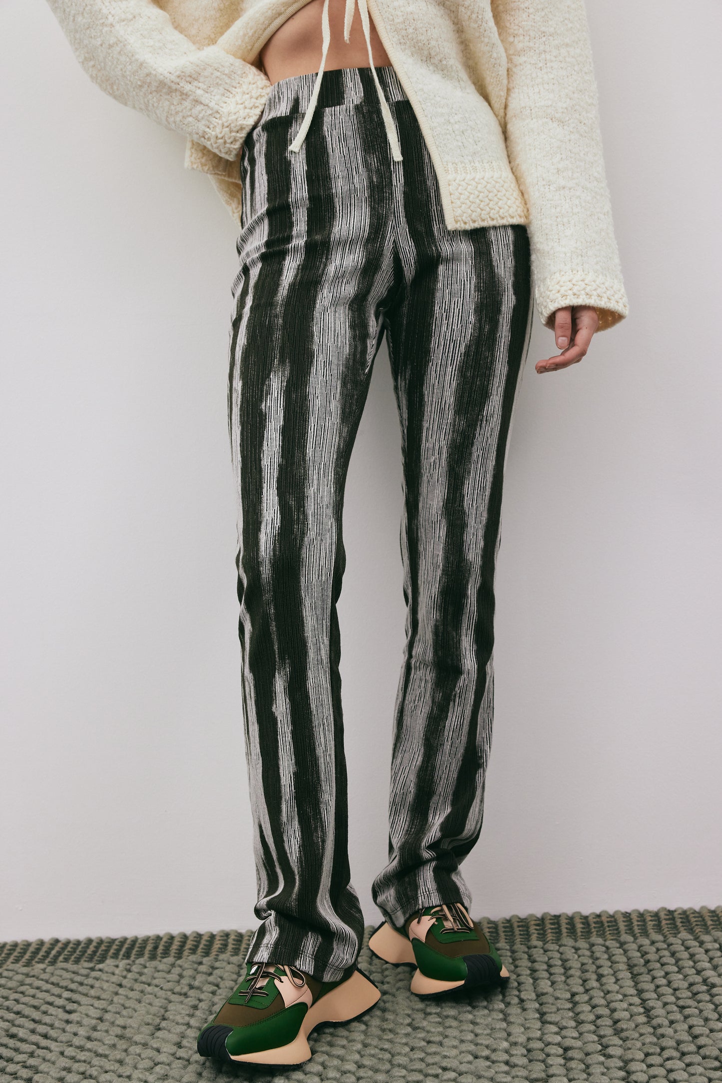 Printed Banded Pants, Forest