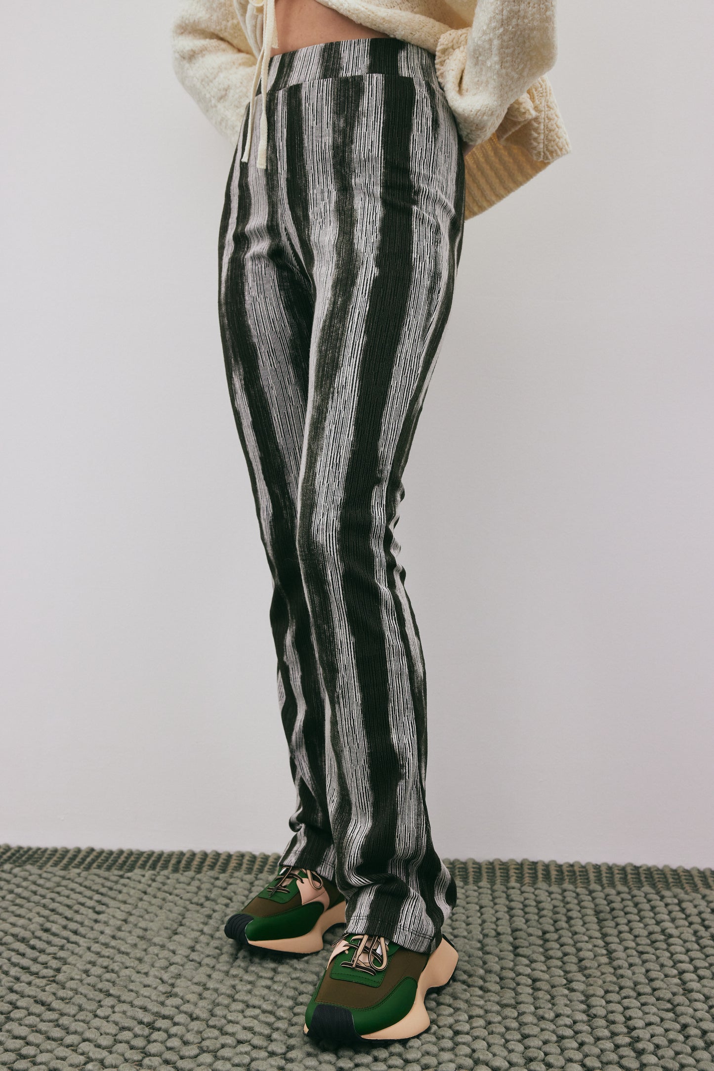 Printed Banded Pants, Forest