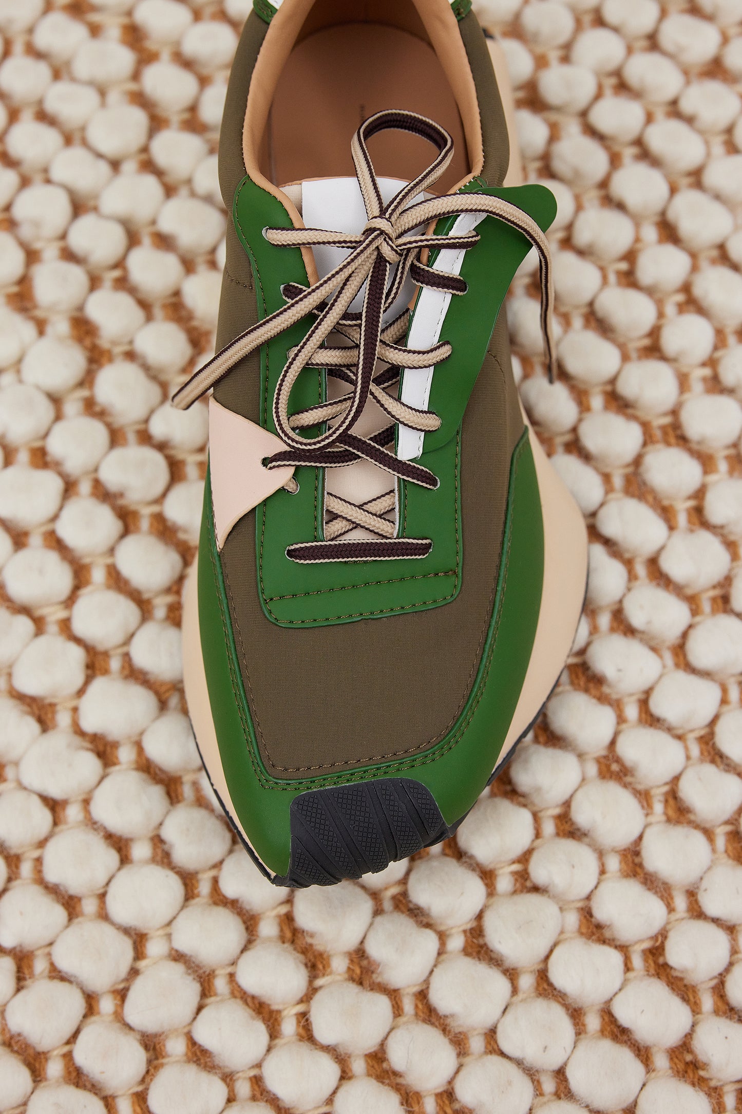 Combination Soft Sneakers, Green Combo