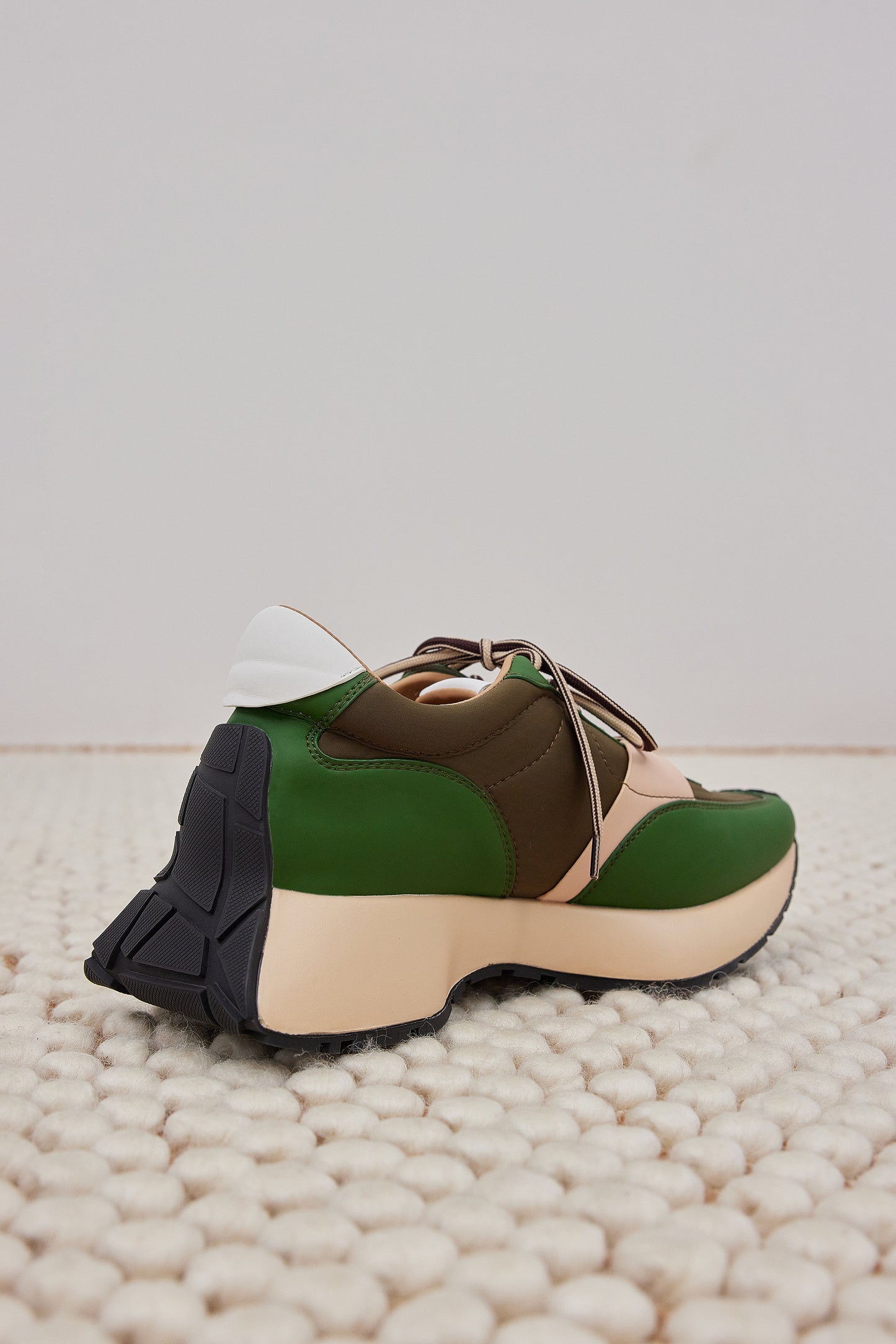 Combination Soft Sneakers, Green Combo