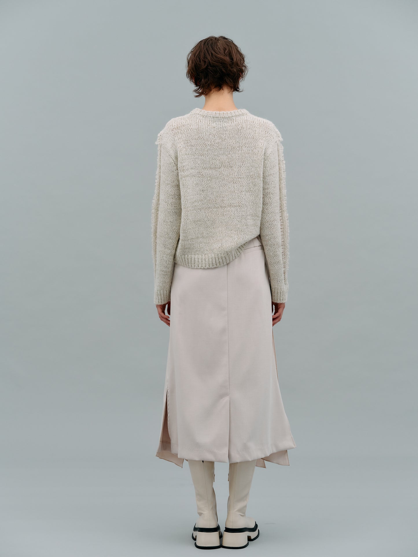 Open Knit Mohair Sweater, Birch