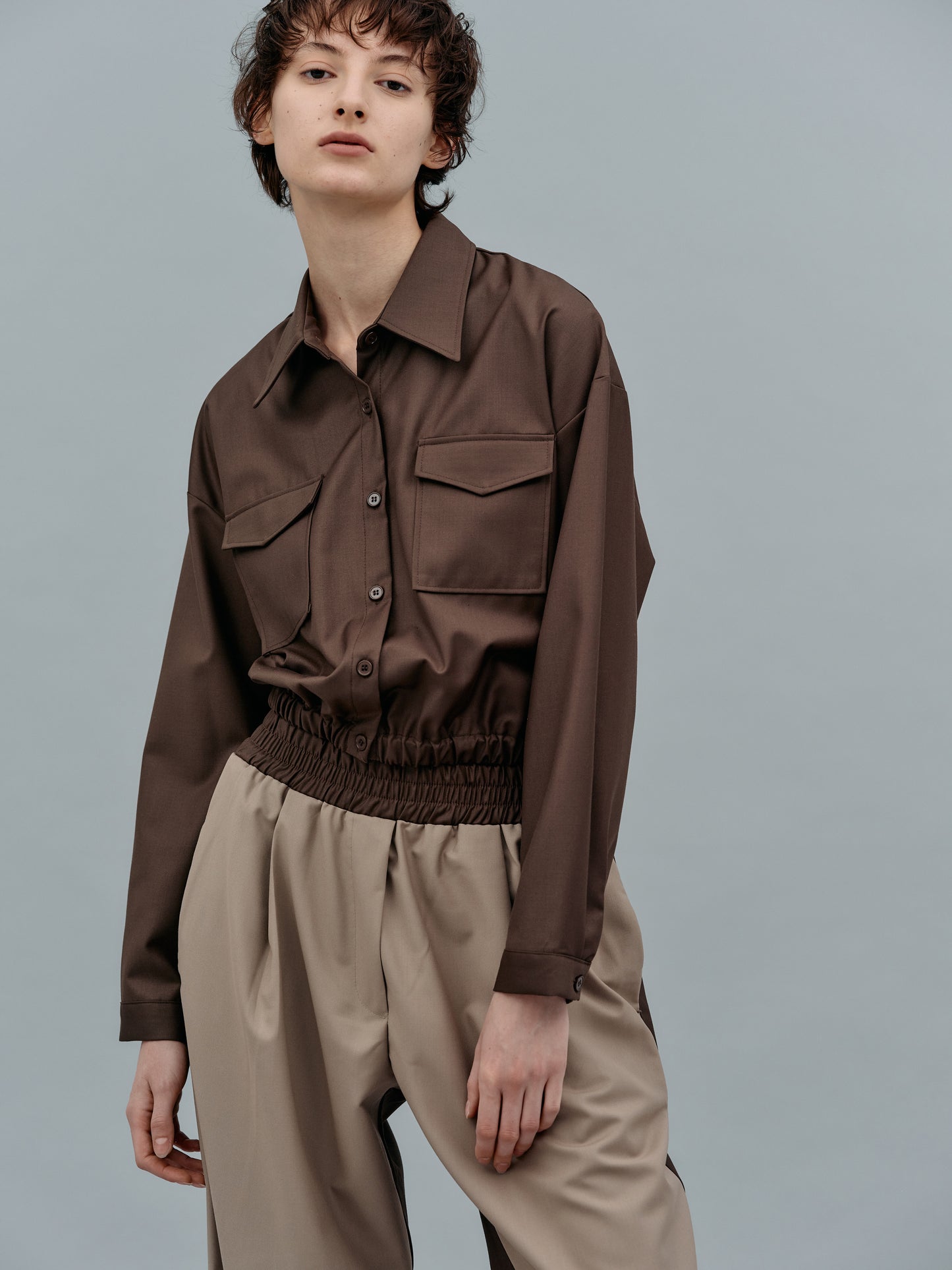Plush Cargo Shirt, Hickory